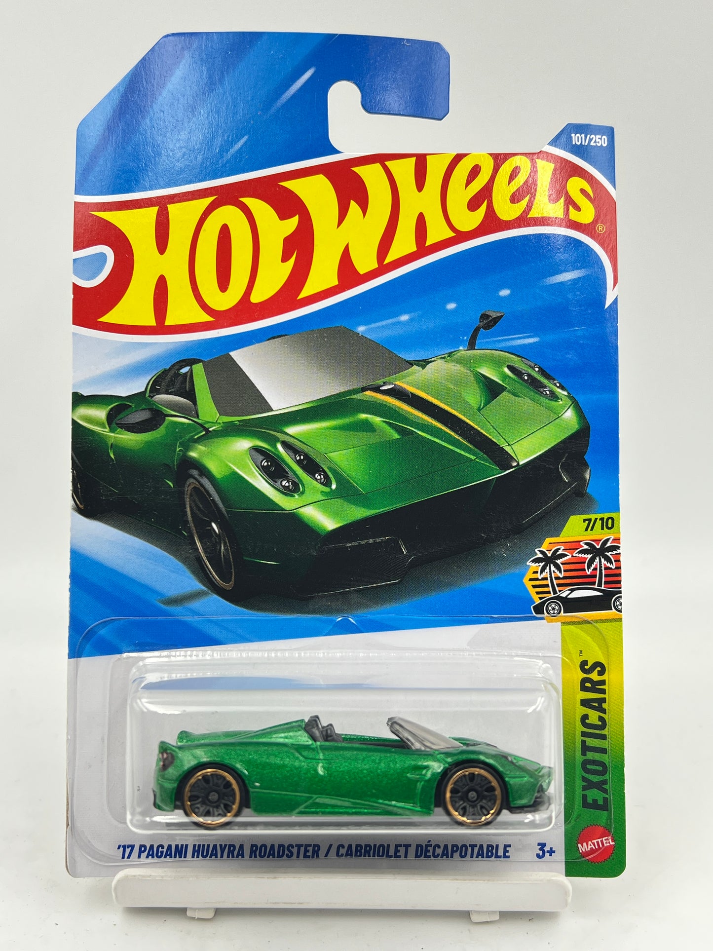 HOT WHEELS - 17 PAGANI HUAYRA ROADSTER - GREEN - 6E