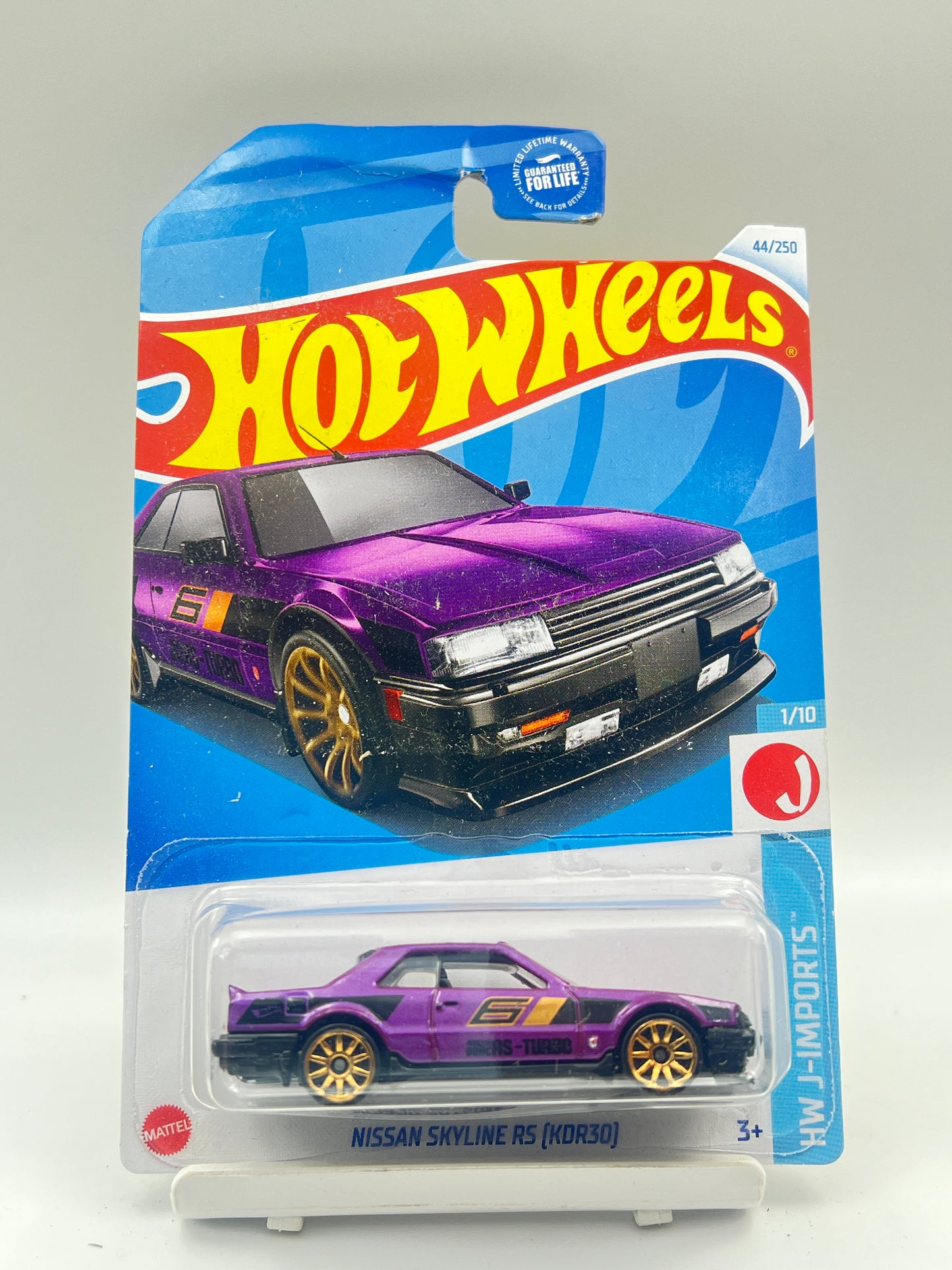 ( CARD AS IN PIC ) - IMPORTED - HOT WHEELS - NISSAN SKYLINE RS (KDR30) - PURPLE - 1C