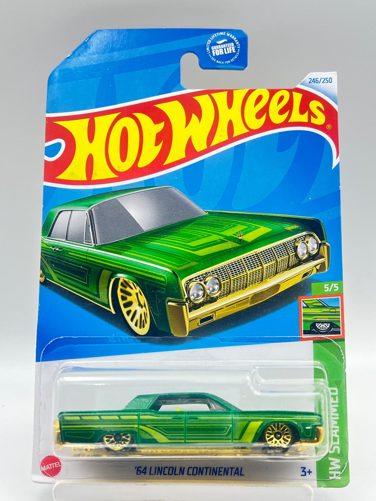 IMPORTED - HOT WHEELS - 64 LINCOLN CONTINENTAL - GREEN - 2A