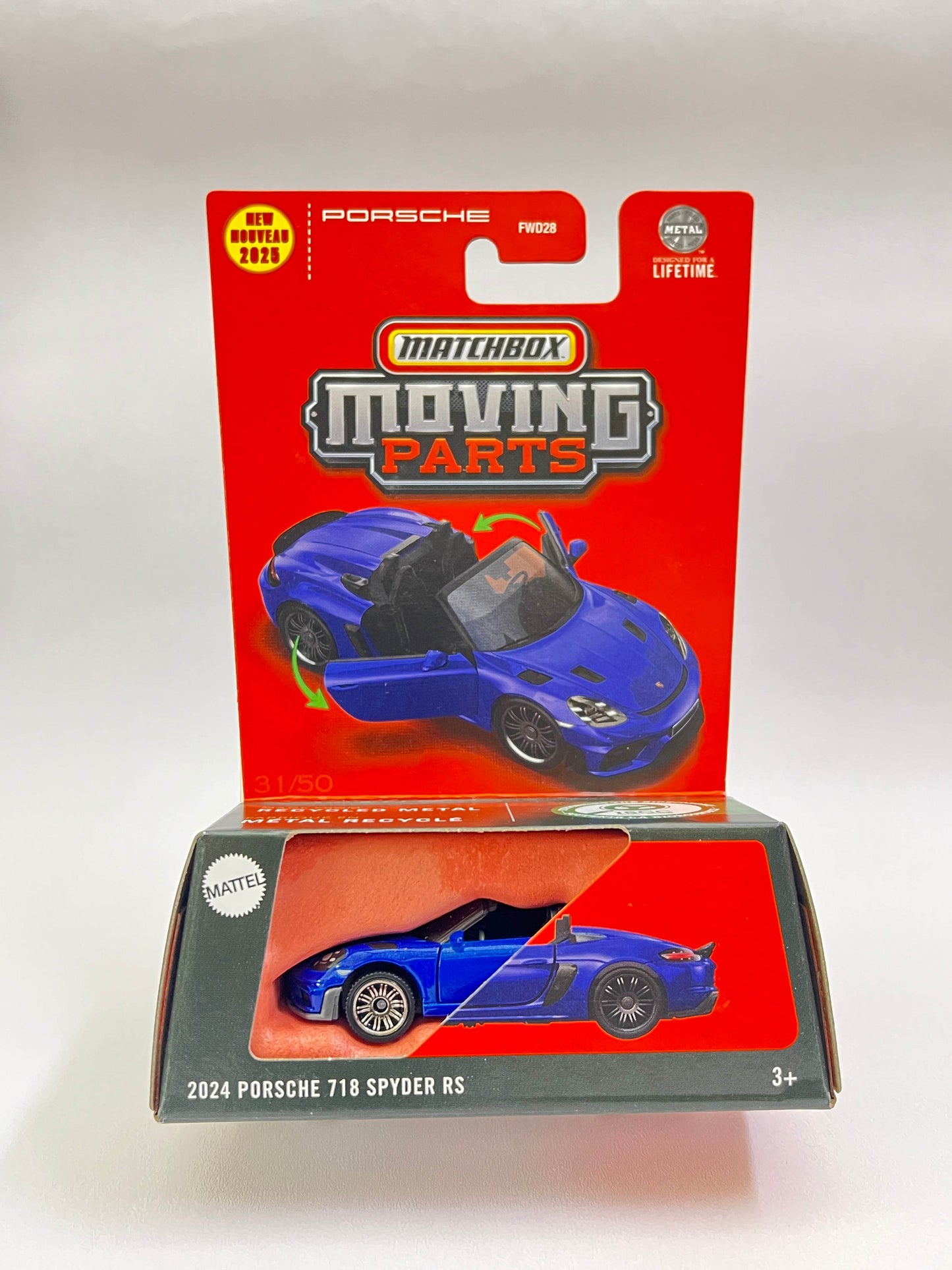 MATCHBOX MOVING PARTS - 2024 PORSCHE 718 SPYDER RS - ZX4 - Its Fun