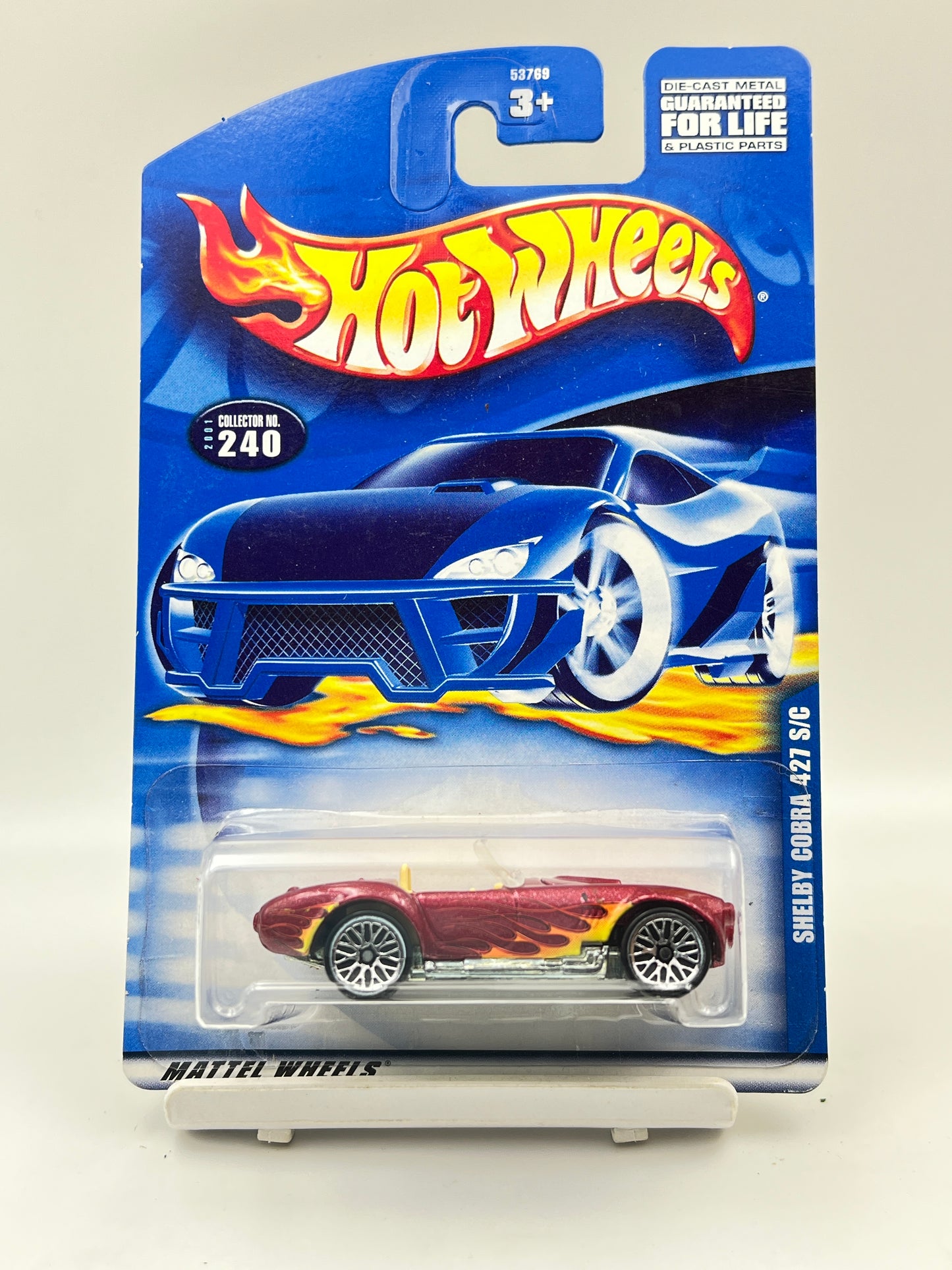 OPENING HOOD - FULL METAL - HOT WHEELS - SHELBY COBRA 427 S/C - RED - 1A