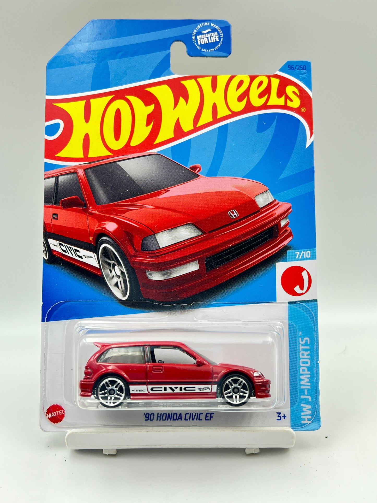 IMPORTED - HOT WHEELS - 90 HONDA CIVIC EF - RED - 3A