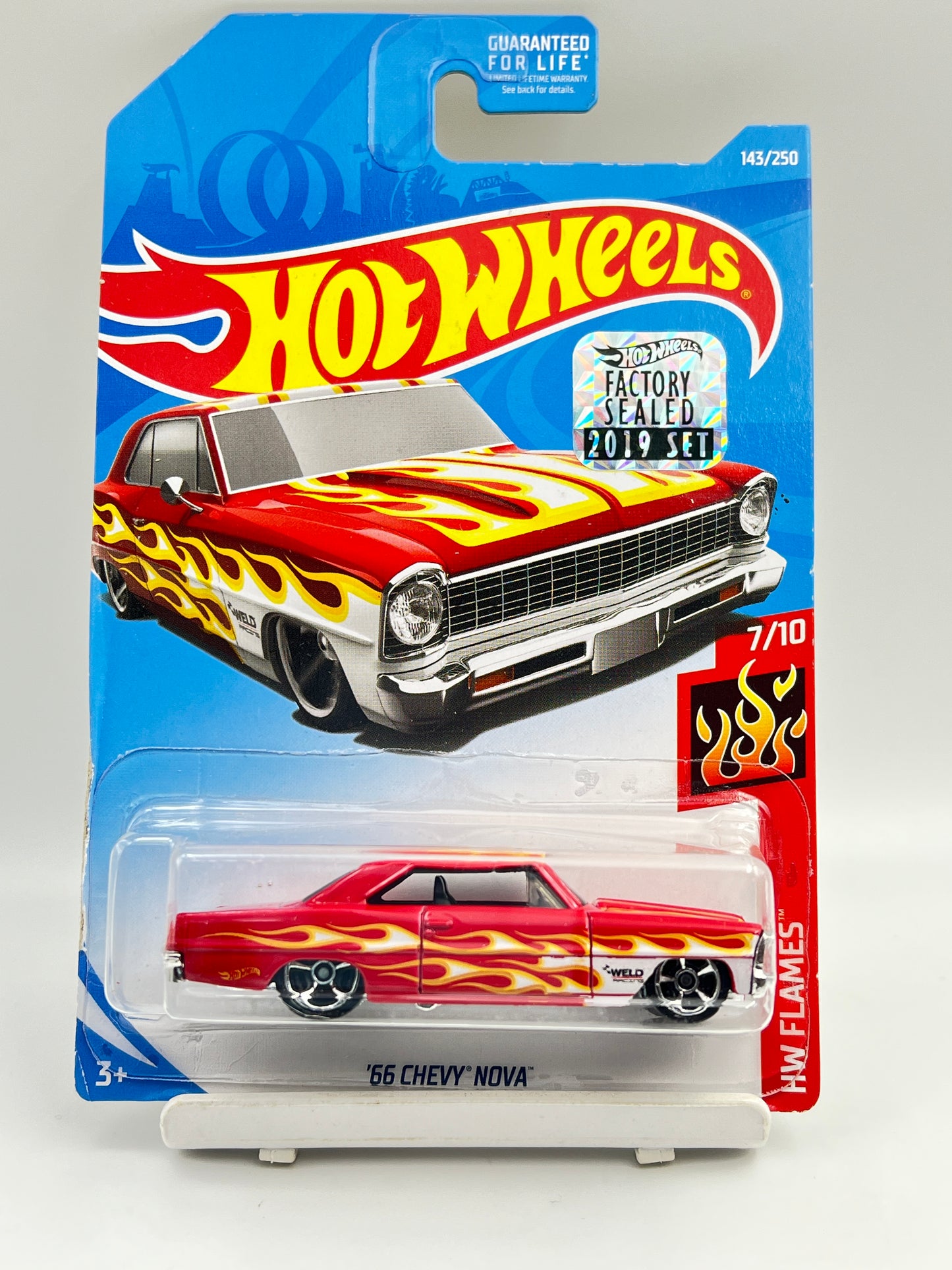 FACTORY SEALED - SOFT CORNERS - IMPORTED - HOT WHEELS - 66 CHEVY NOVA - 3A