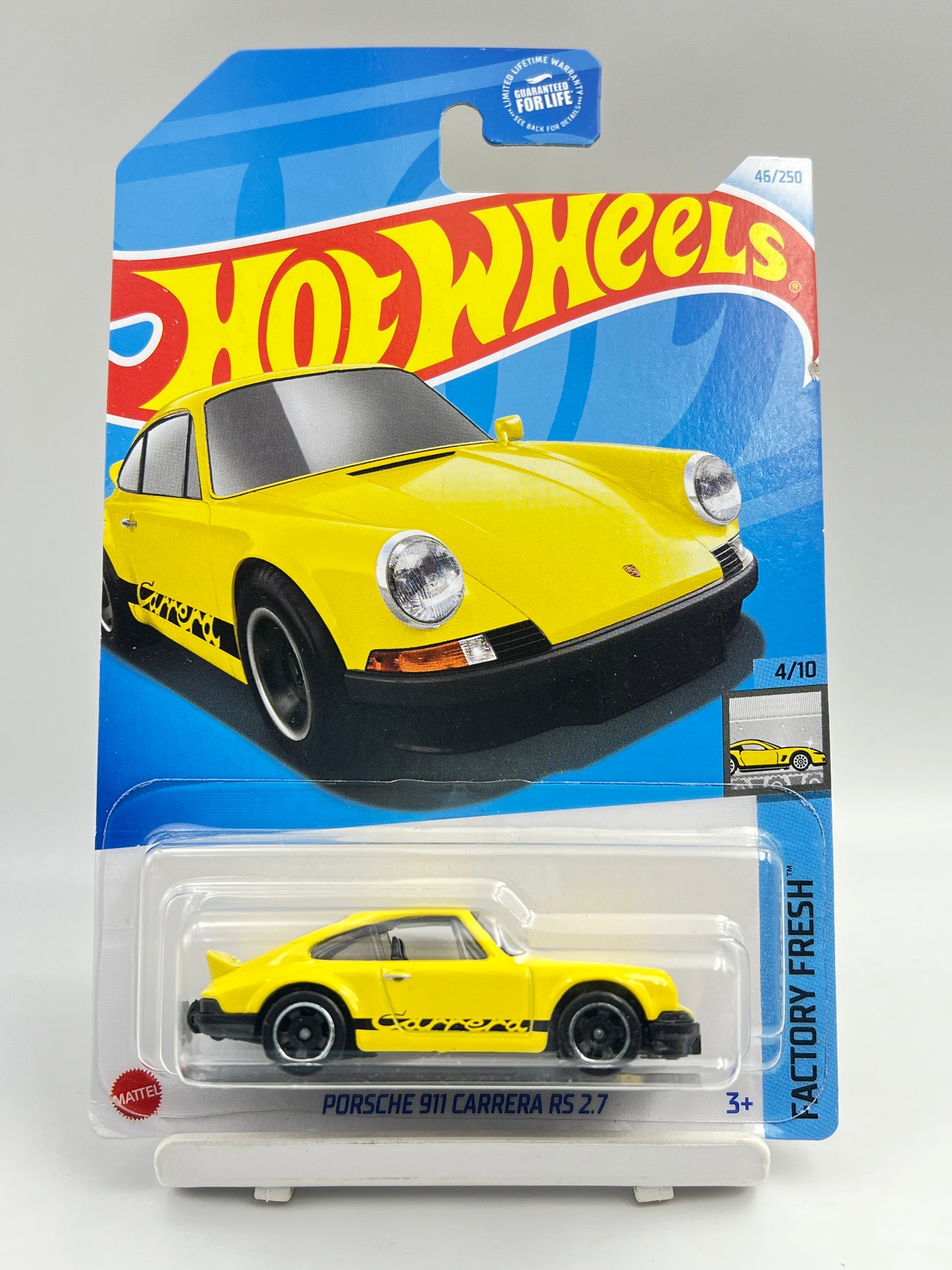 VERY MILD SOFT CORNER - IMPORTED - HOT WHEELS - PORSCHE 911 CARRERA RS 2.7 - YELLOW - 2C