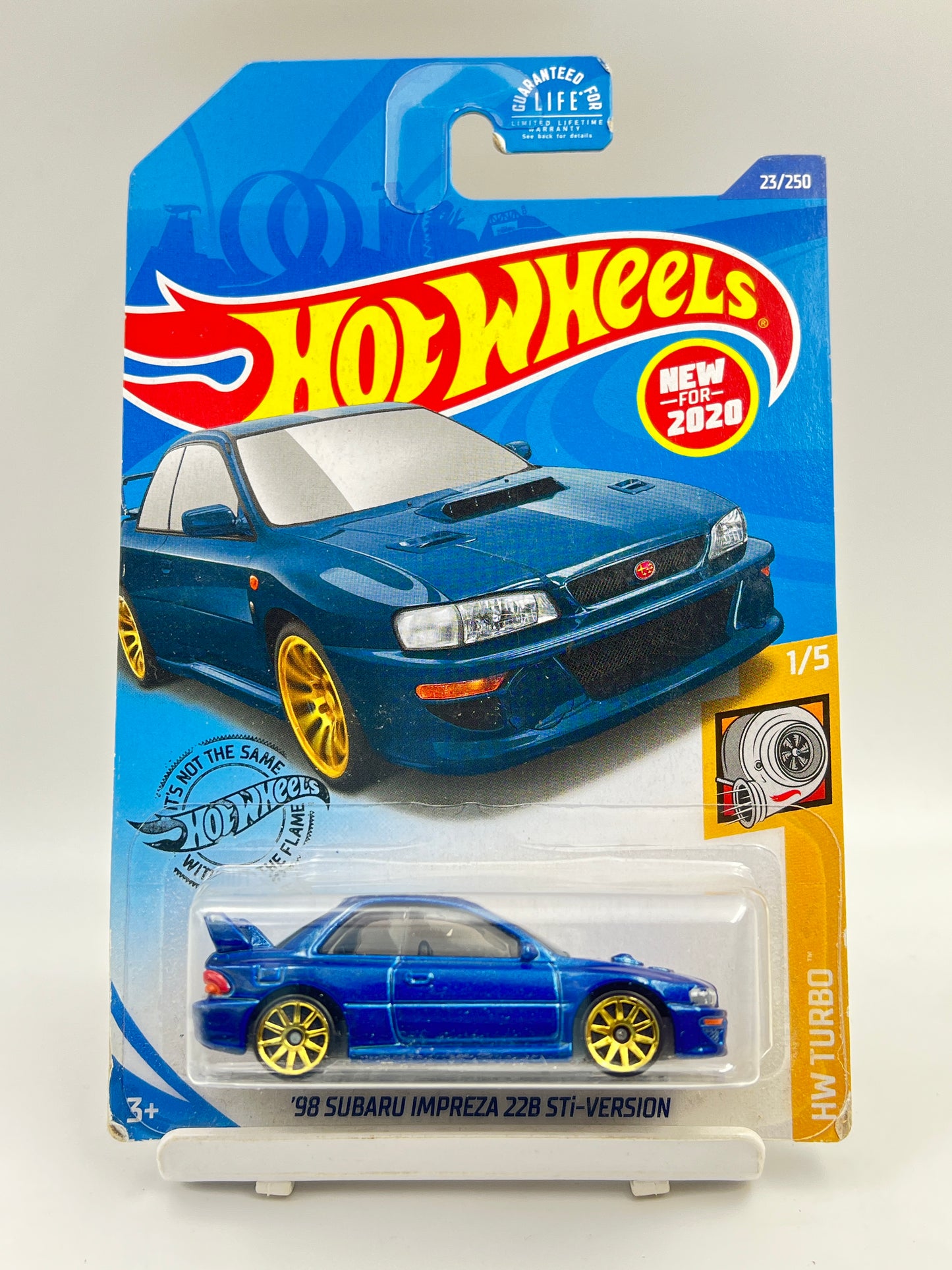 SOFT CORNERS - IMPORTED - HOT WHEELS - 98 SUBARU IMPREZA 22B-STI VERSION - BLUE - 3C