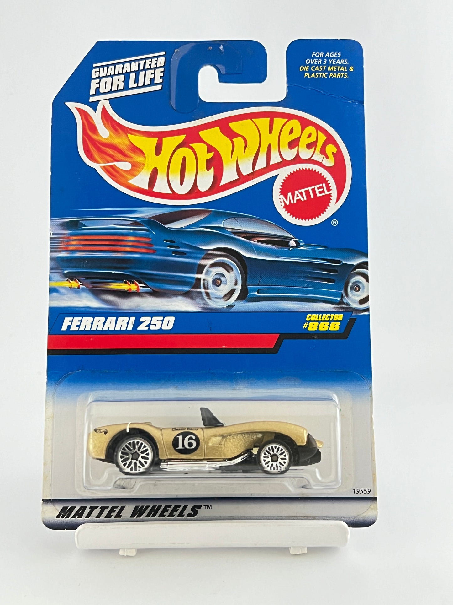 FERRARI 250 GOLD - CREASED AT TOP - Its Fun- Hot wheels - matchbox - diecast
