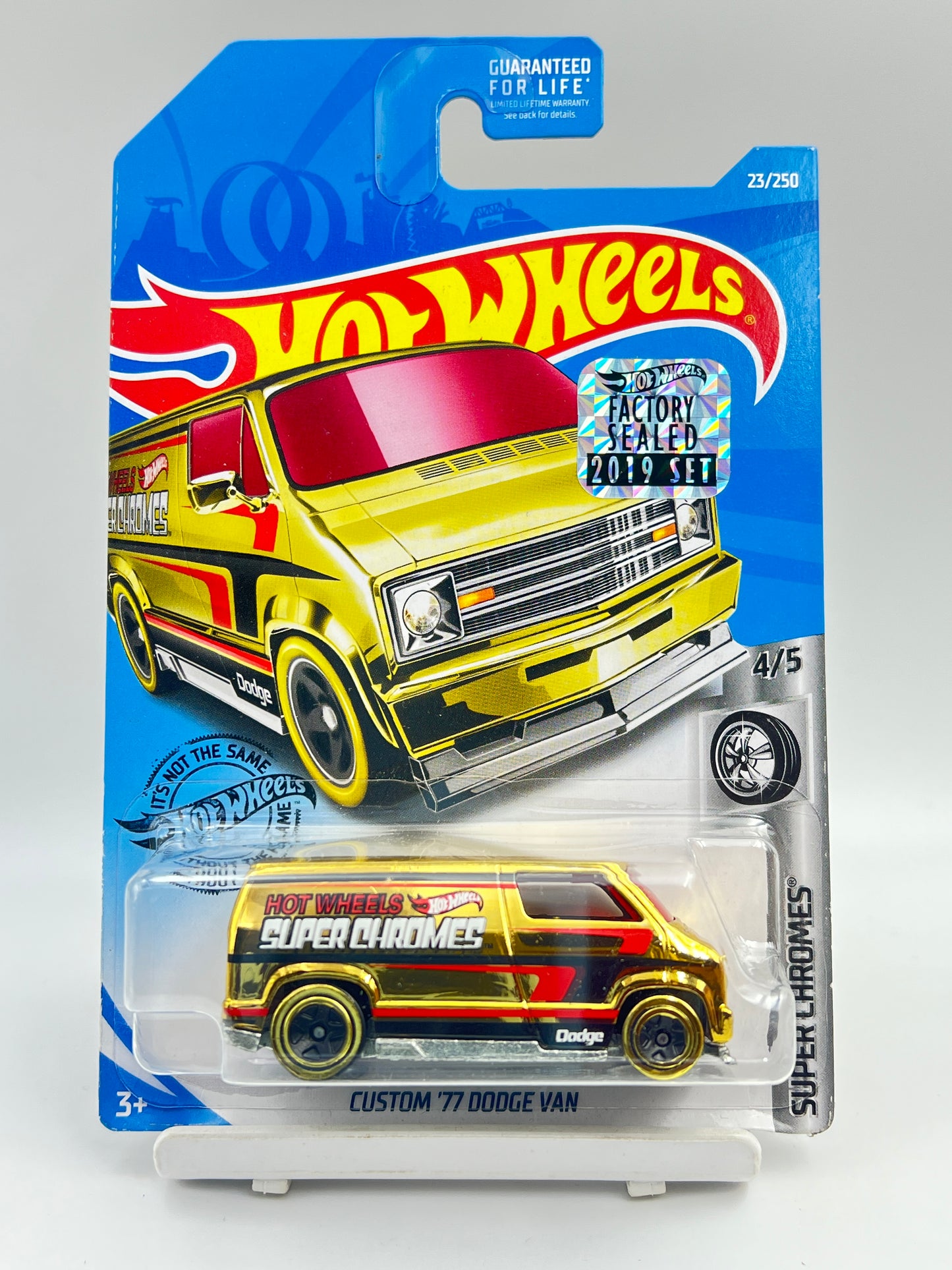 FACTORY SEALED - IMPORTED - HOT WHEELS - CUSTOM 77 DODGE VAN - GOLD - 3A