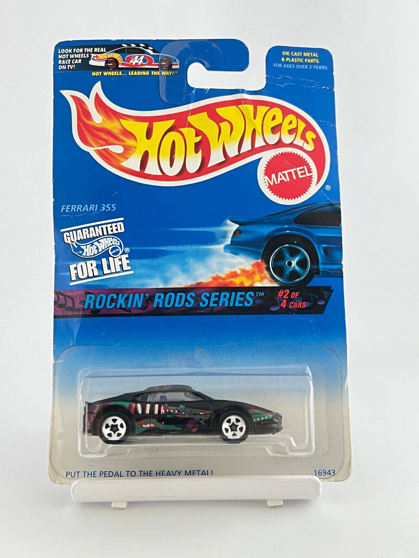 FERRARI 355 - CREASED CARD - Its Fun- Hot wheels - matchbox - diecast