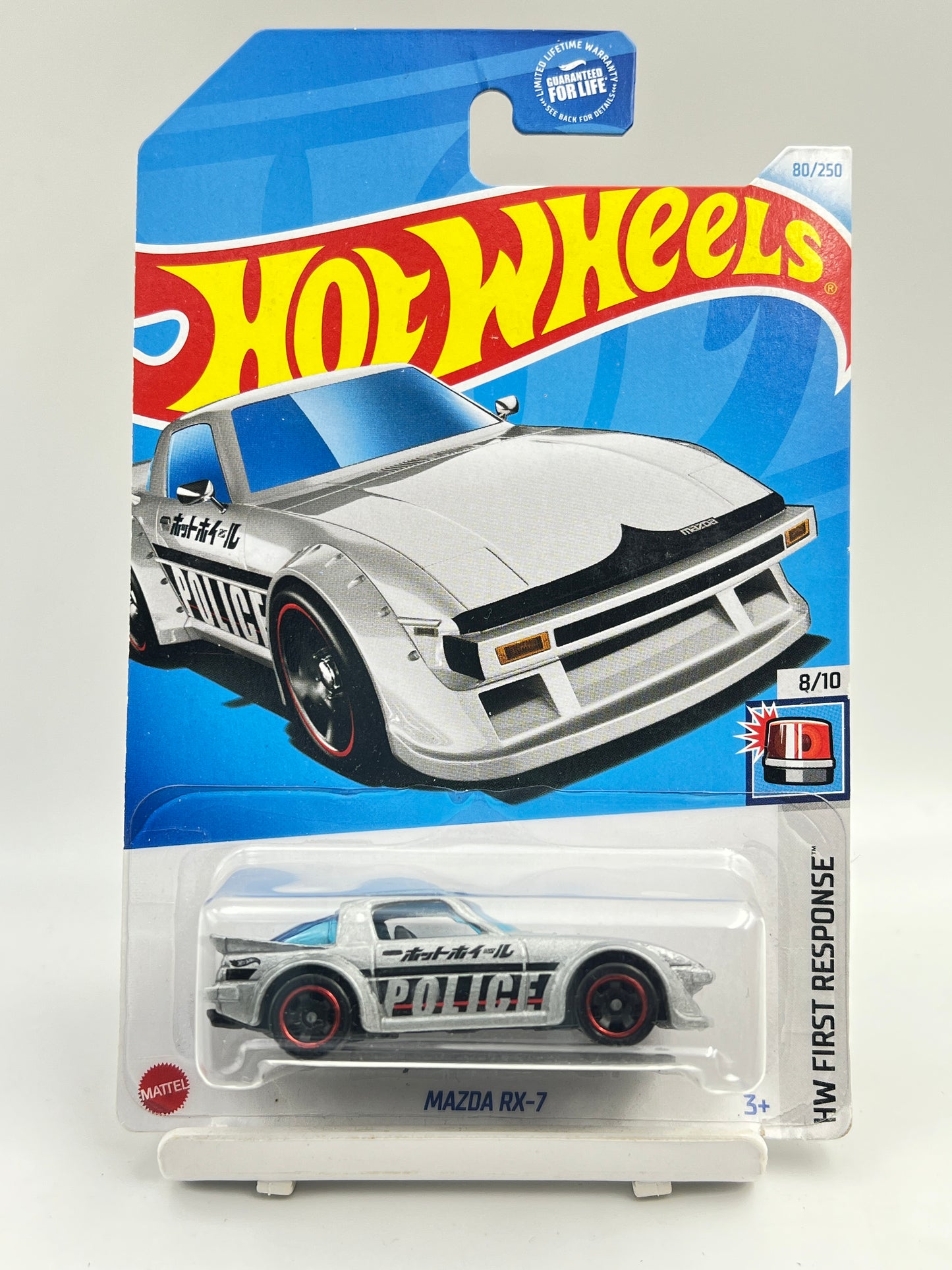 MILD CARD DAMAGE AT BOTTOM - IMPORTED - HOT WHEELS - MAZDA RX-7 - 4B