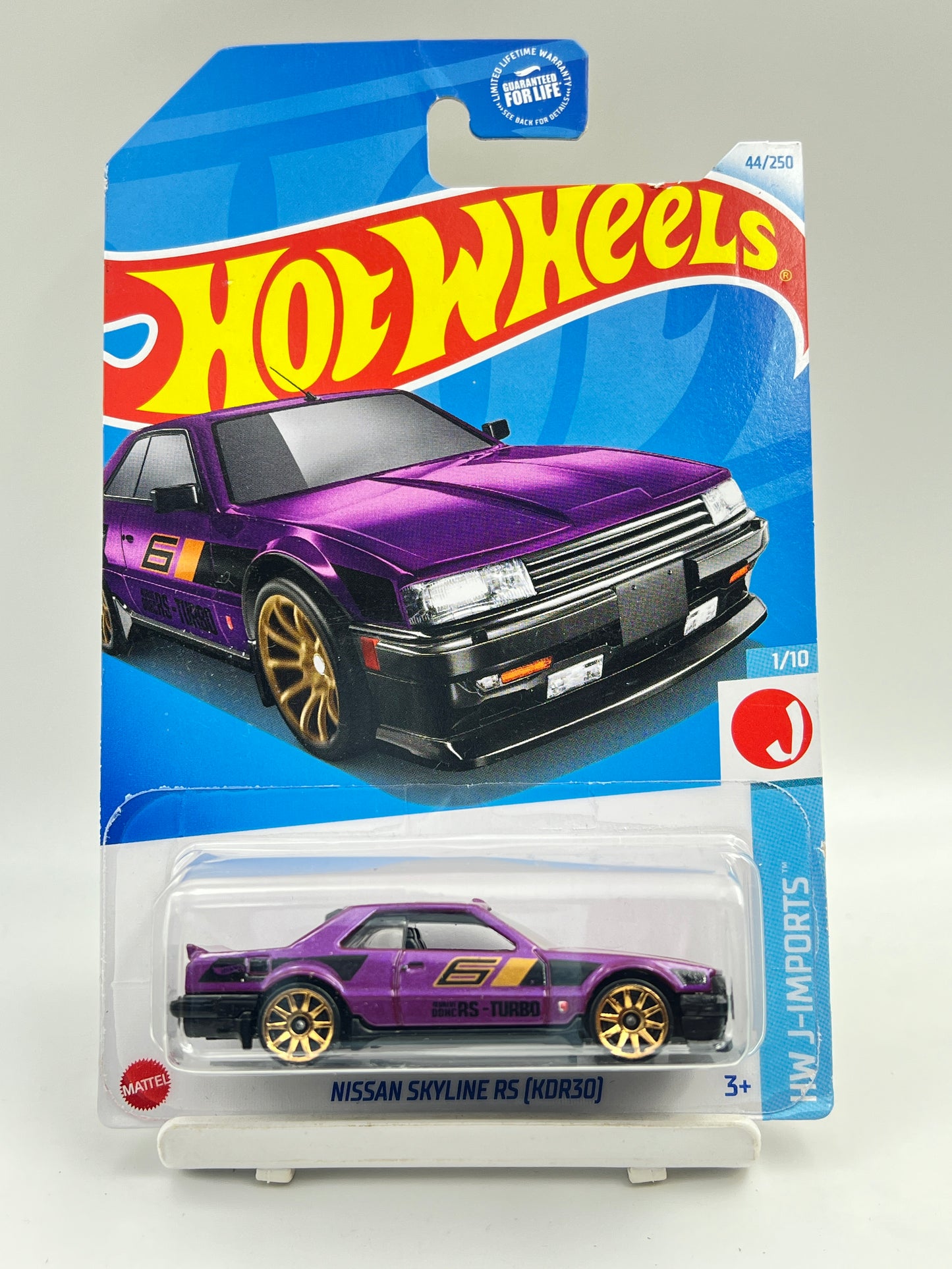HOOK CREASE - IMPORTED - HOT WHEELS - NISSAN SKYLINE RS (KDR30) PURPLE- 3E