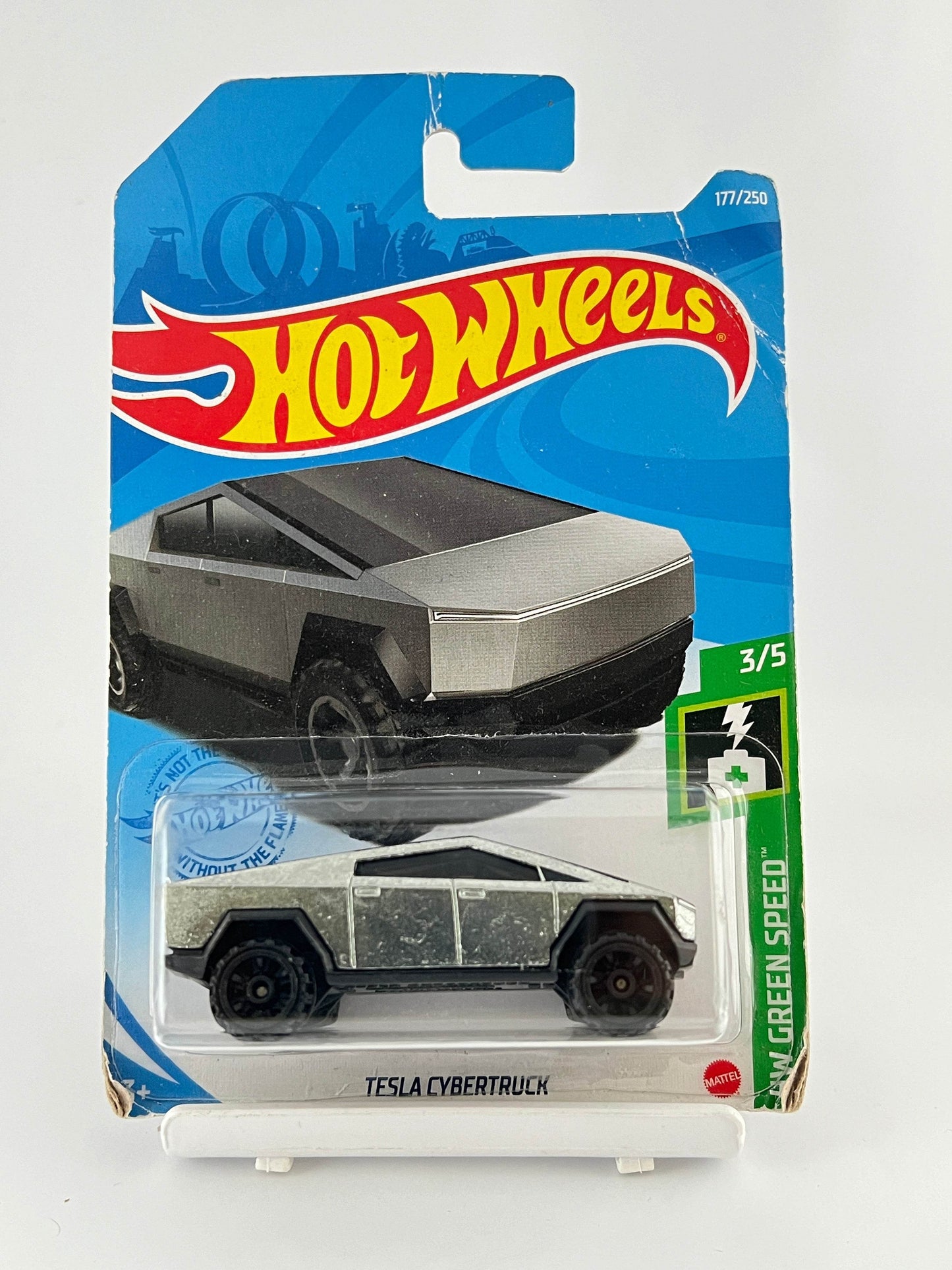 TESLA CYBER TRUCK - CREASED CARD - GREEN SPEED - 5C - Its Fun