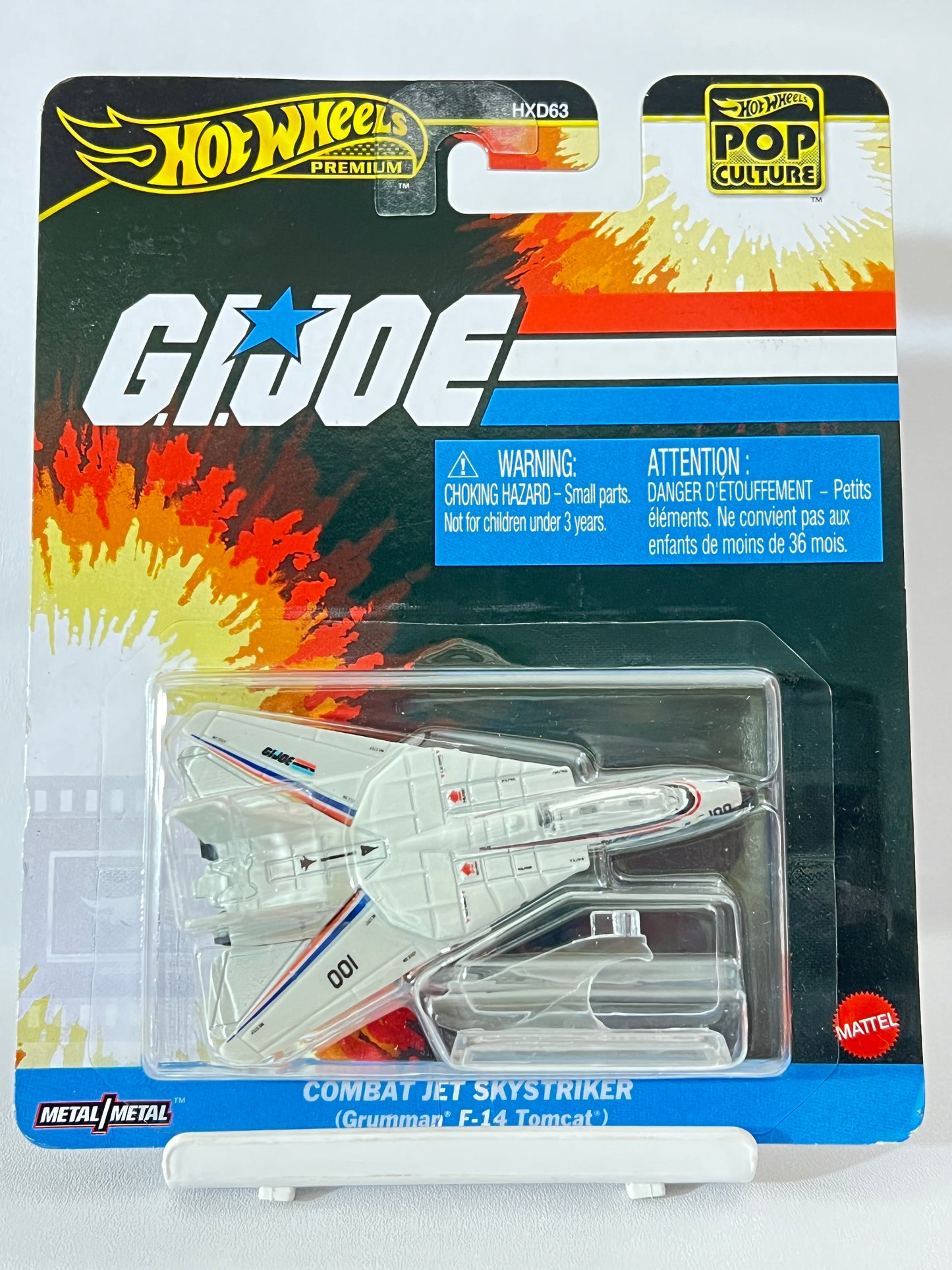 HOT WHEELS PREMIUM - GI JOE - COMBAT JET SKYSTRIKER (GRUMMAN F-14 TOMCAT) - 5C