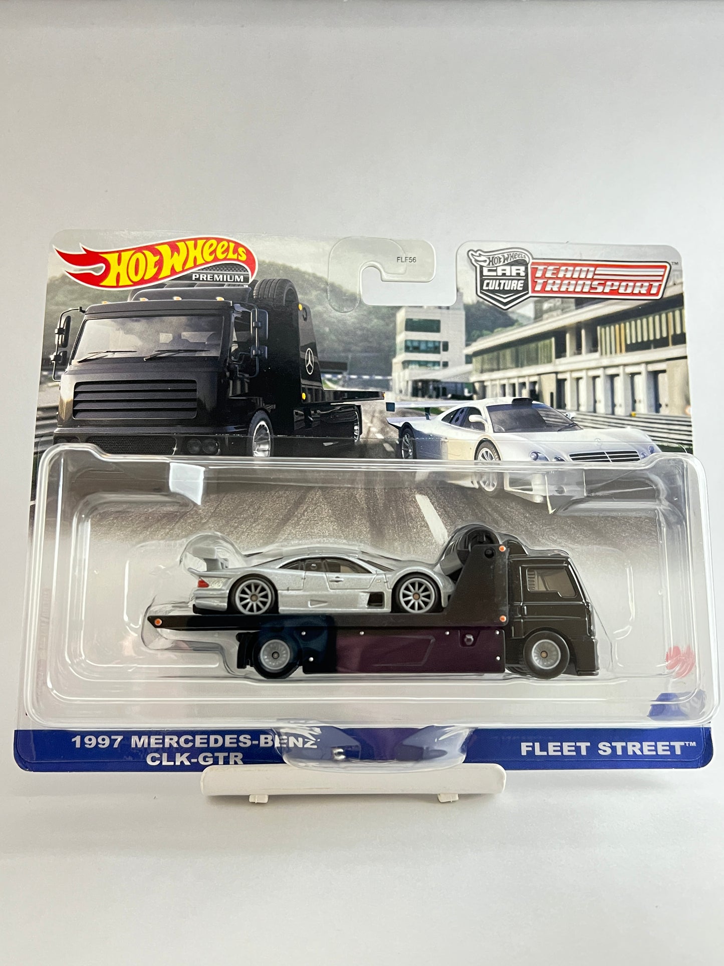 TEAM TRANSPORT - 1997 MERCEDES BENZ CLK-GTR / FLEET STREET - Its Fun- Hot wheels - matchbox - diecast