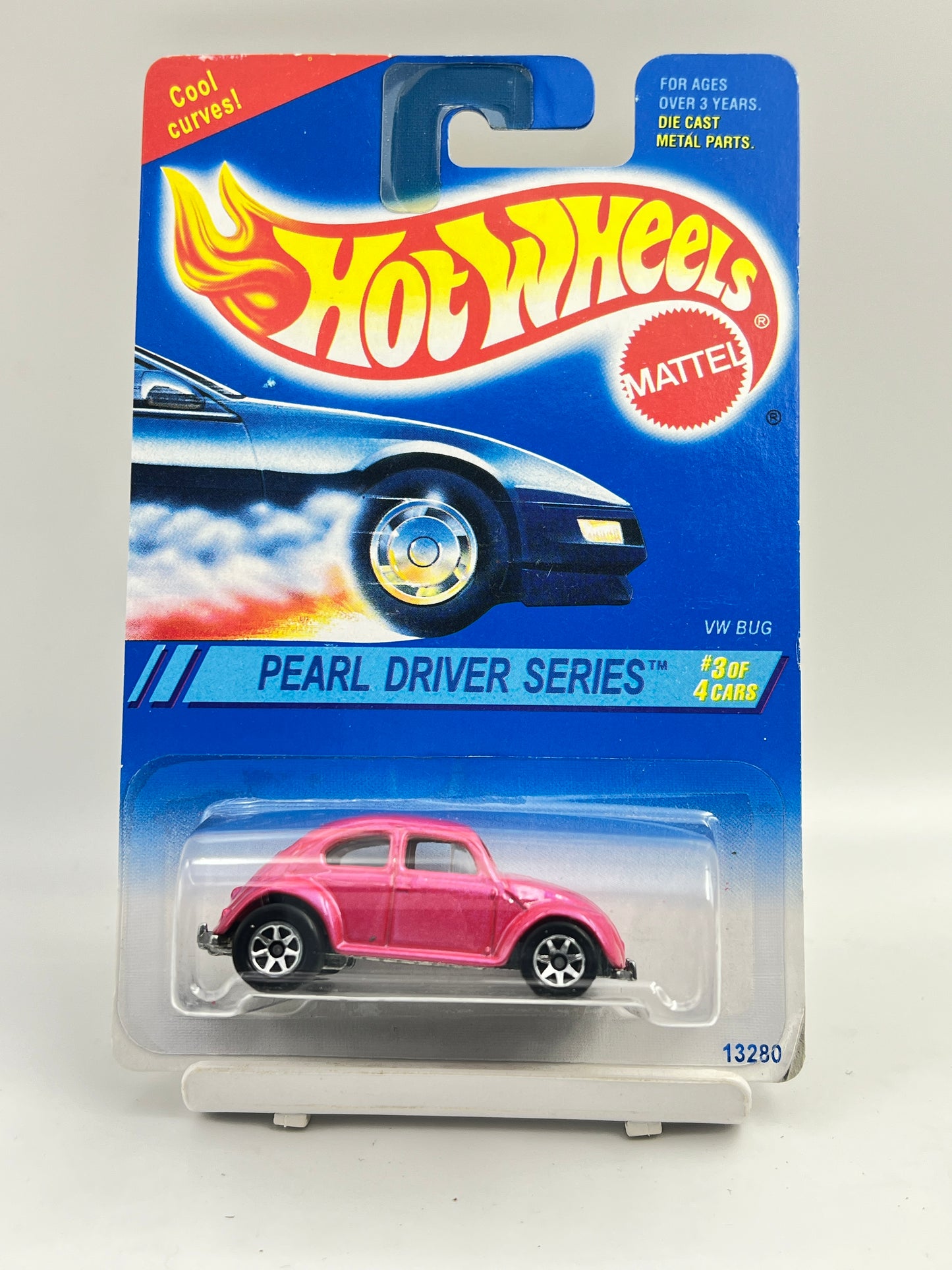 FULL METAL - HOT WHEELS - MILD SOFT CORNER - VW BUG - PINK - 4B
