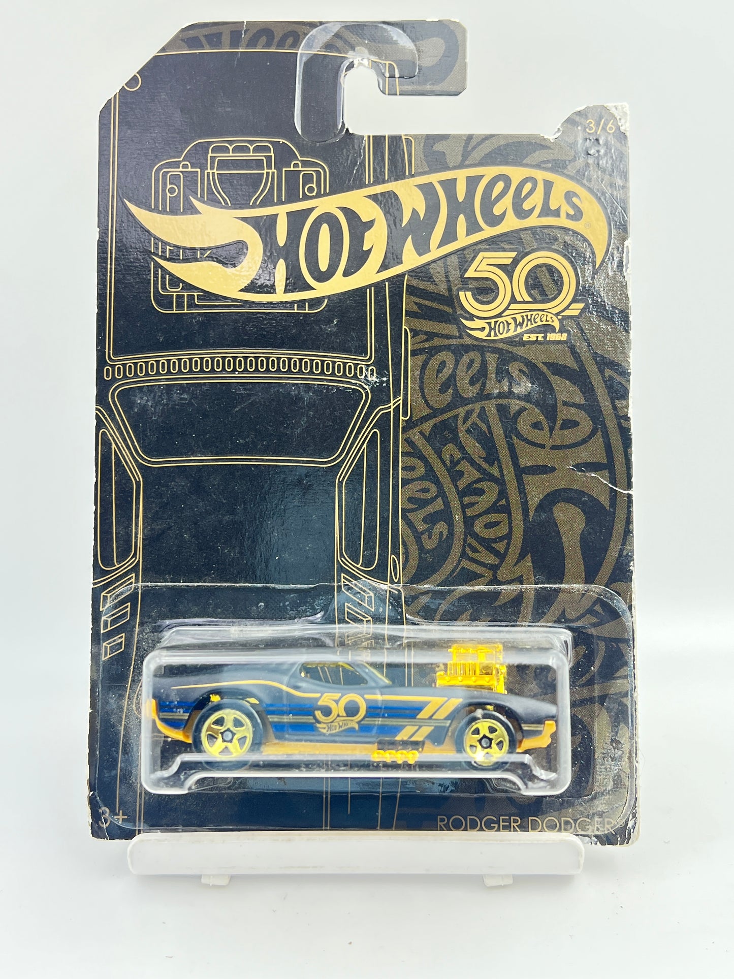 ( CARD AS IN PIC ) - IMPORTED - HOT WHEELS - RODGER DODGER - 3B