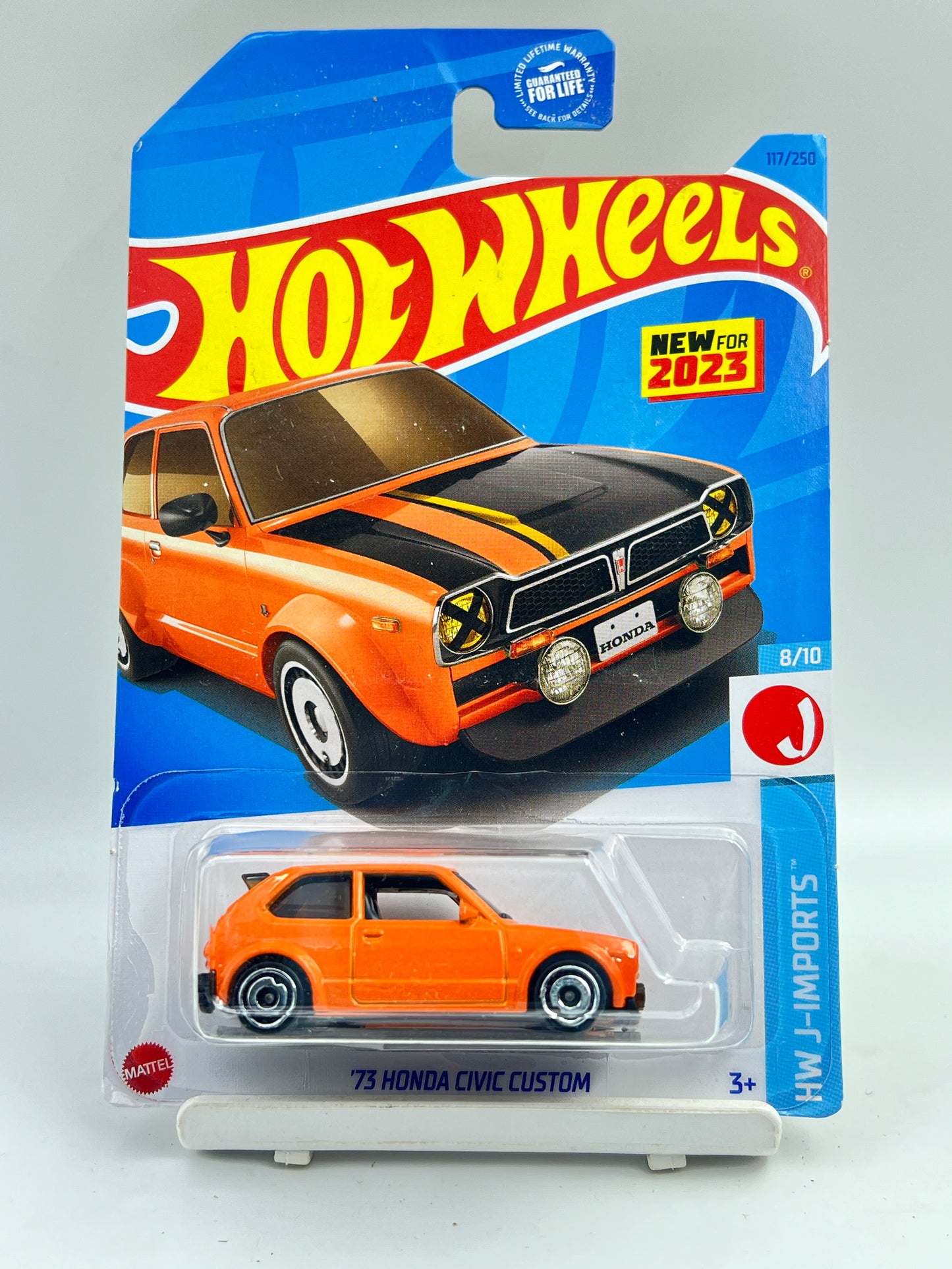IMPORTED - HOT WHEELS - 73 HONDA CIVIC CUSTOM - ORANGE - 6A