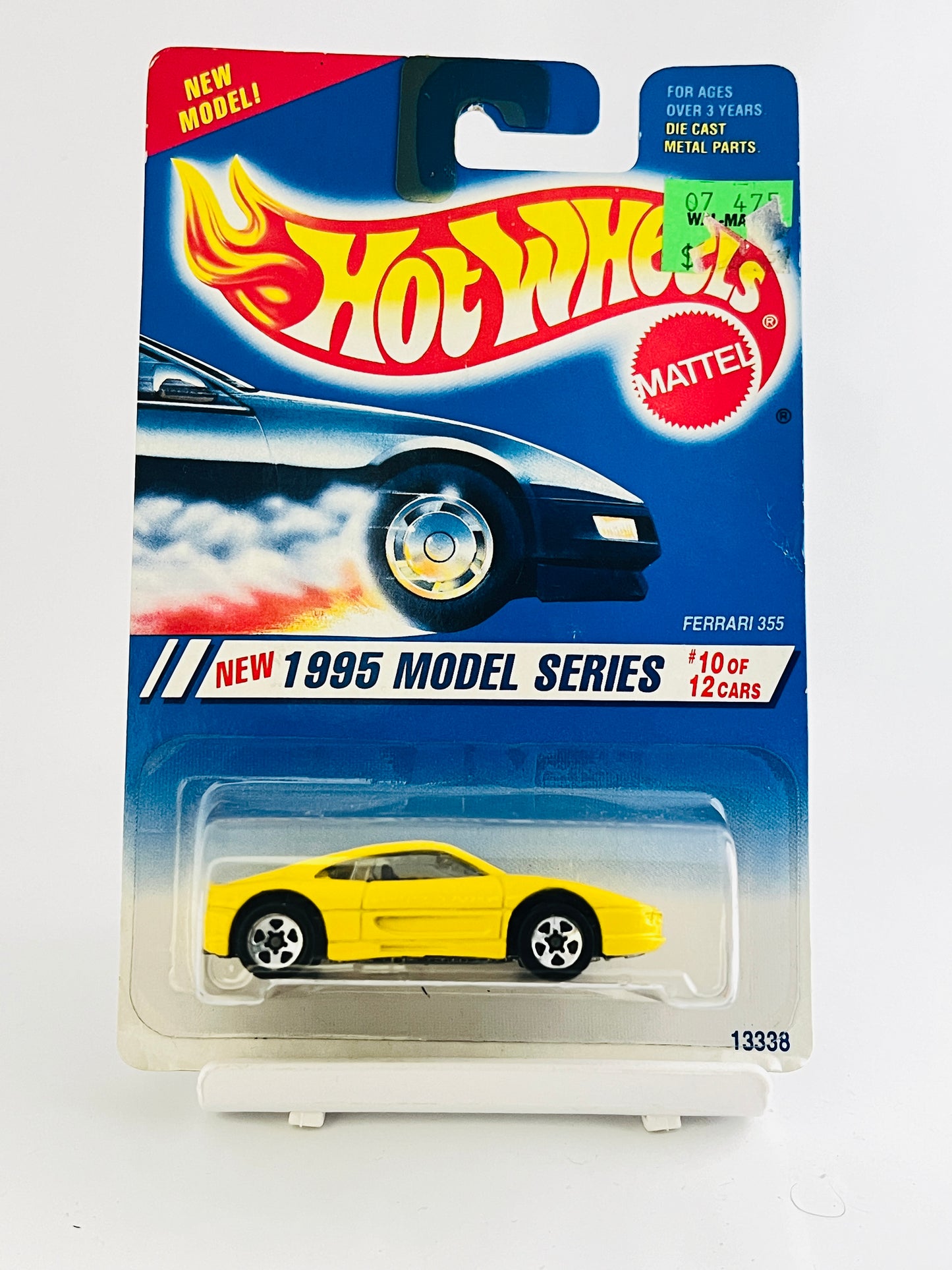 FERRARI 355 YELLOW -PRICE STICKER OVER CARD - 3C - Its Fun- Hot wheels - matchbox - diecast