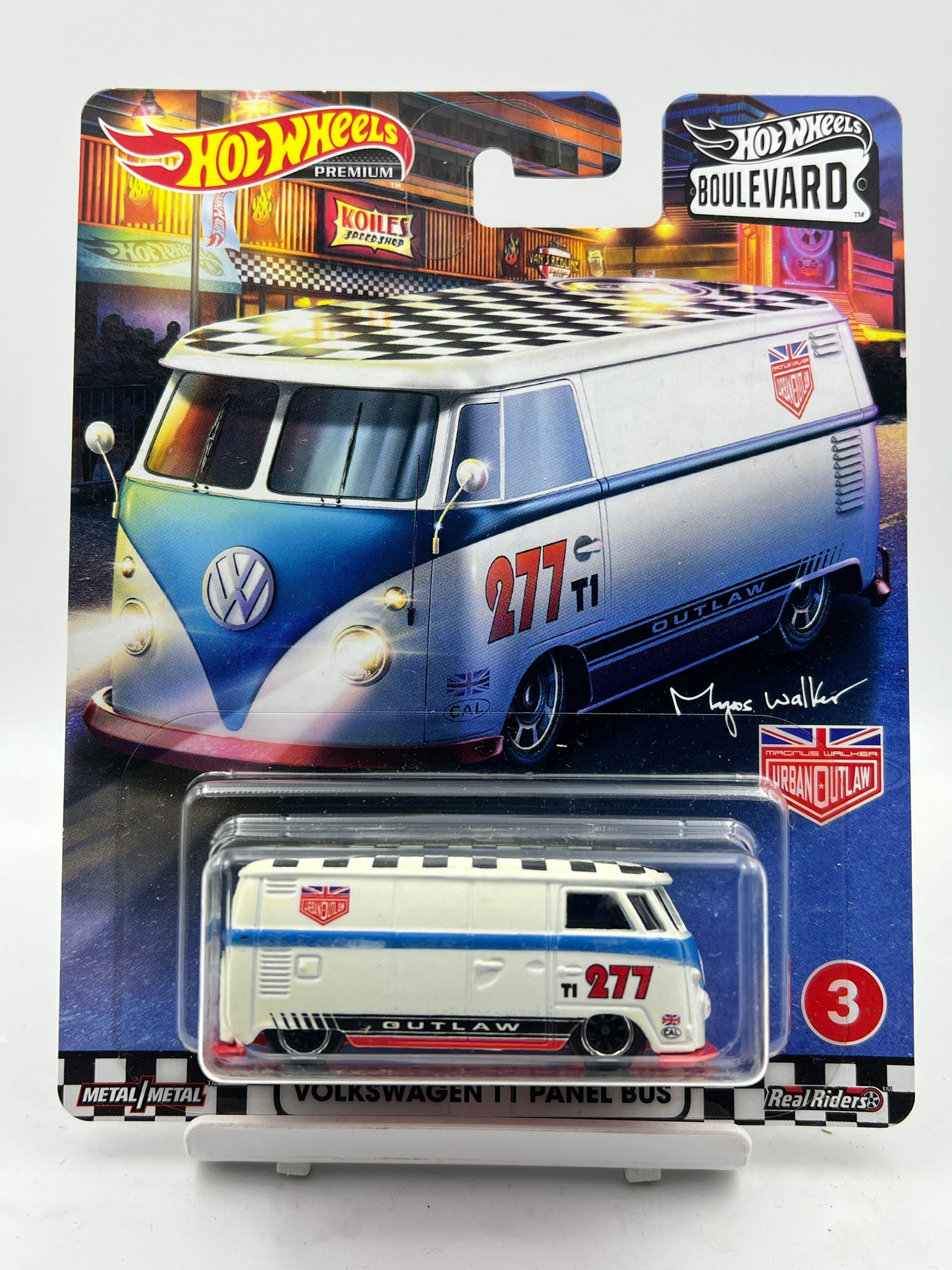 HOT WHEELS - PREMIUM - VOLKSWAGEN T1 PANEL BUS - BOULEVARD #3 - 9F