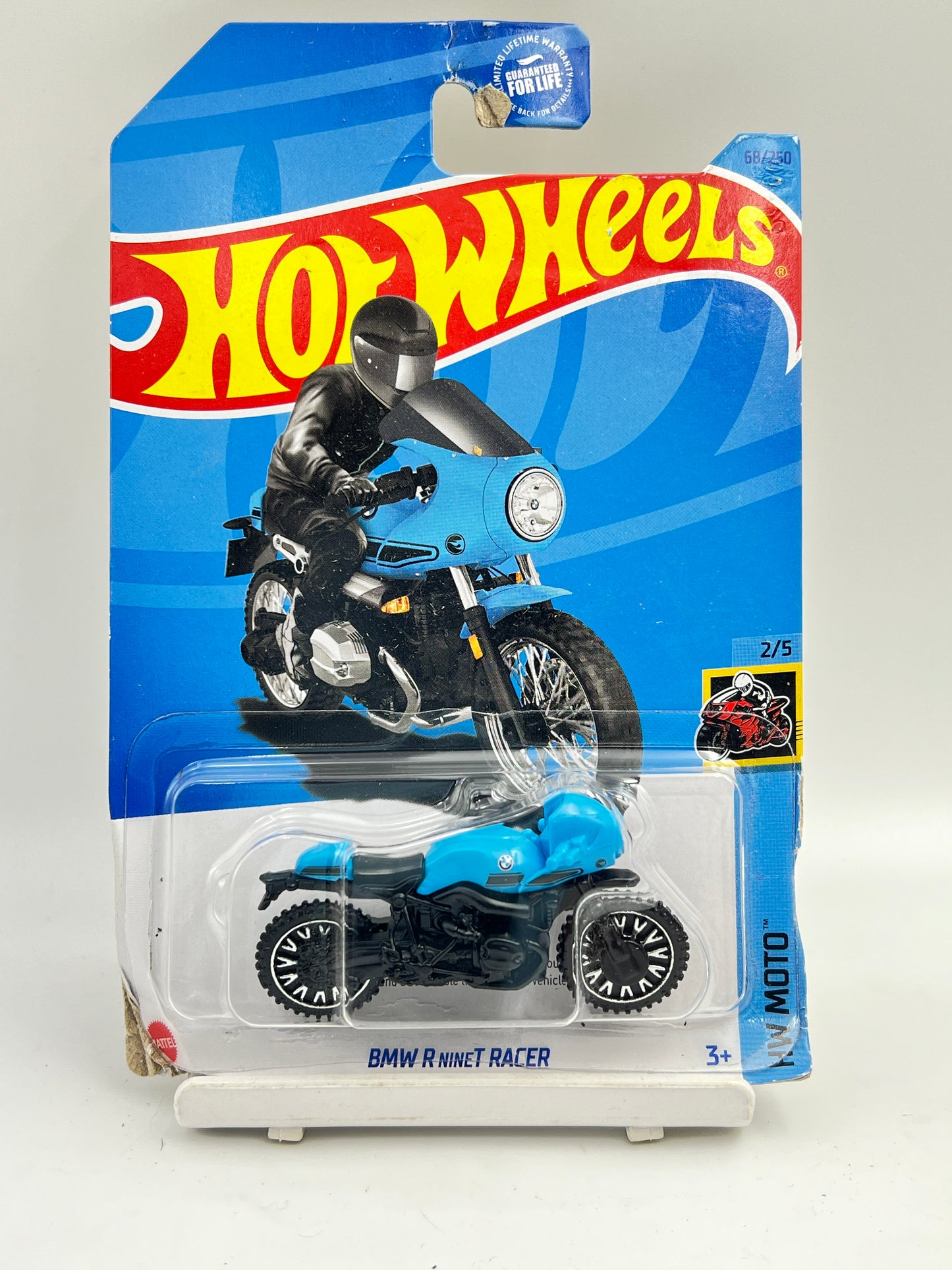 DAMAGED CARD - TREASURE HUNT - HOT WHEELS - BMW R NINET RACER - 2D