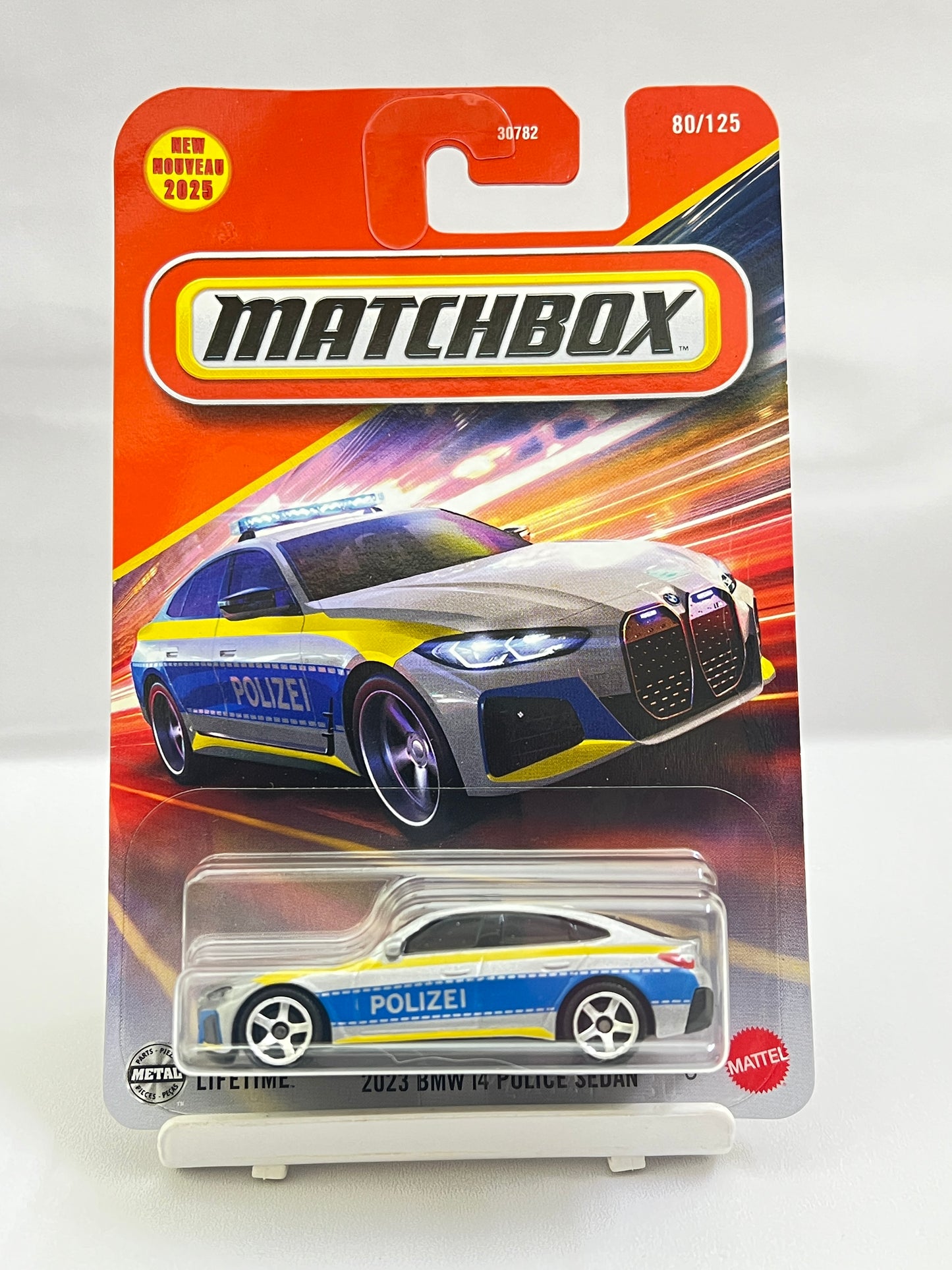 MATCHBOX - 2023 BMW I4 POLICE SEDAN - ZX1