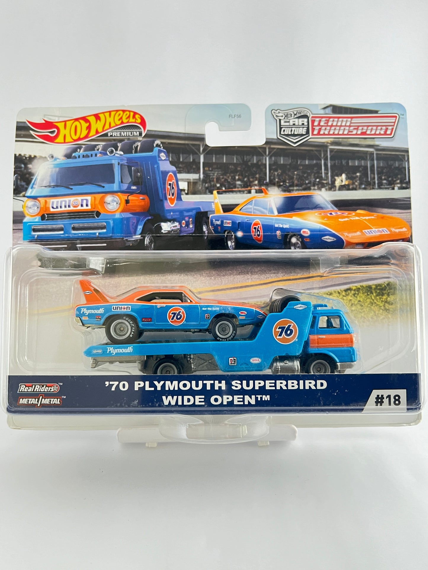 TEAM TRANSPORT - 70 PLYMOUTH SUPERBIRD WIDE OPEN - Its Fun- Hot wheels - matchbox - diecast