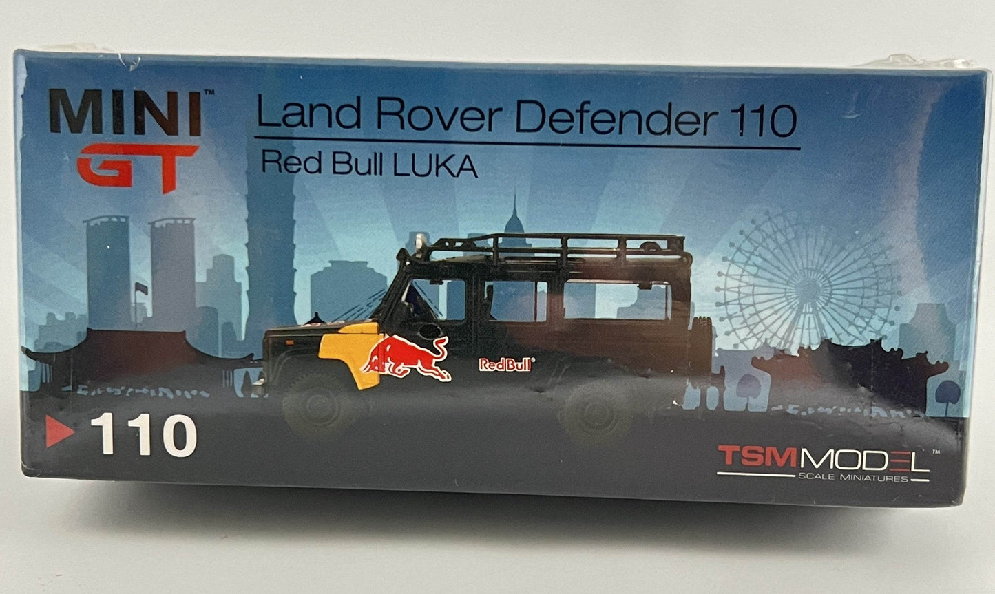 MINI GT - LAND ROVER DEFENDER 110 - RED BULL LUKA - IMPORTED - Its Fun