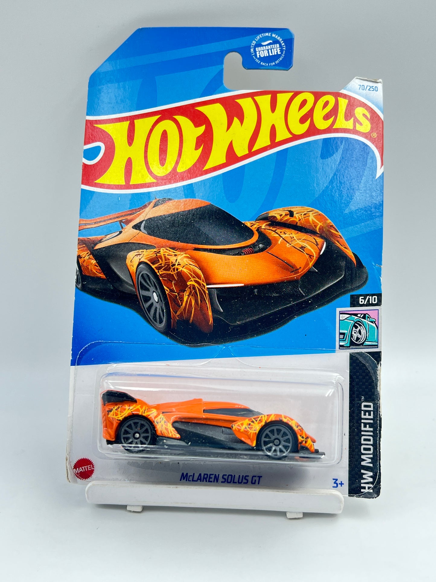 DAMAGED CARD - IMPORTED - HOT WHEELS - MCLAREN SOLUS GT - 3D