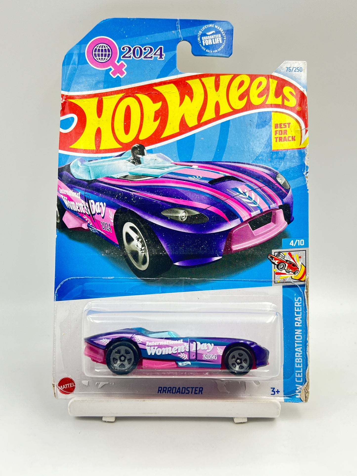 MILD CARD DAMAGE - HOT WHEELS - RRROADSTER - 3D