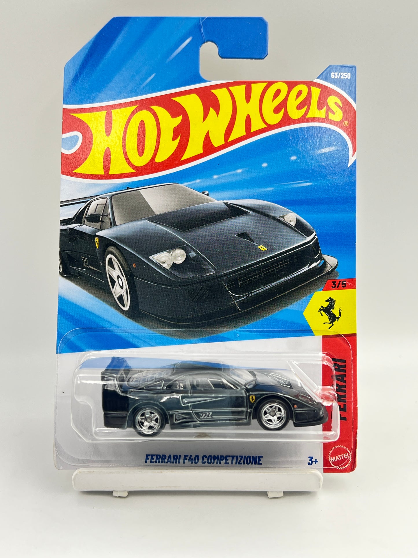 MILD HOOK CREASE - SUPER TREASURE HUNT - FERRARI F40 - WITH PROTECTOR - ZX1