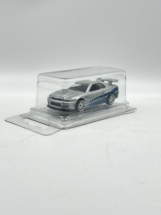 UNCARDED - NISSAN SKYLINE GT-R R34 - FAST AND FURIOUS - WITH UNCARDED CARS PROTECTOR