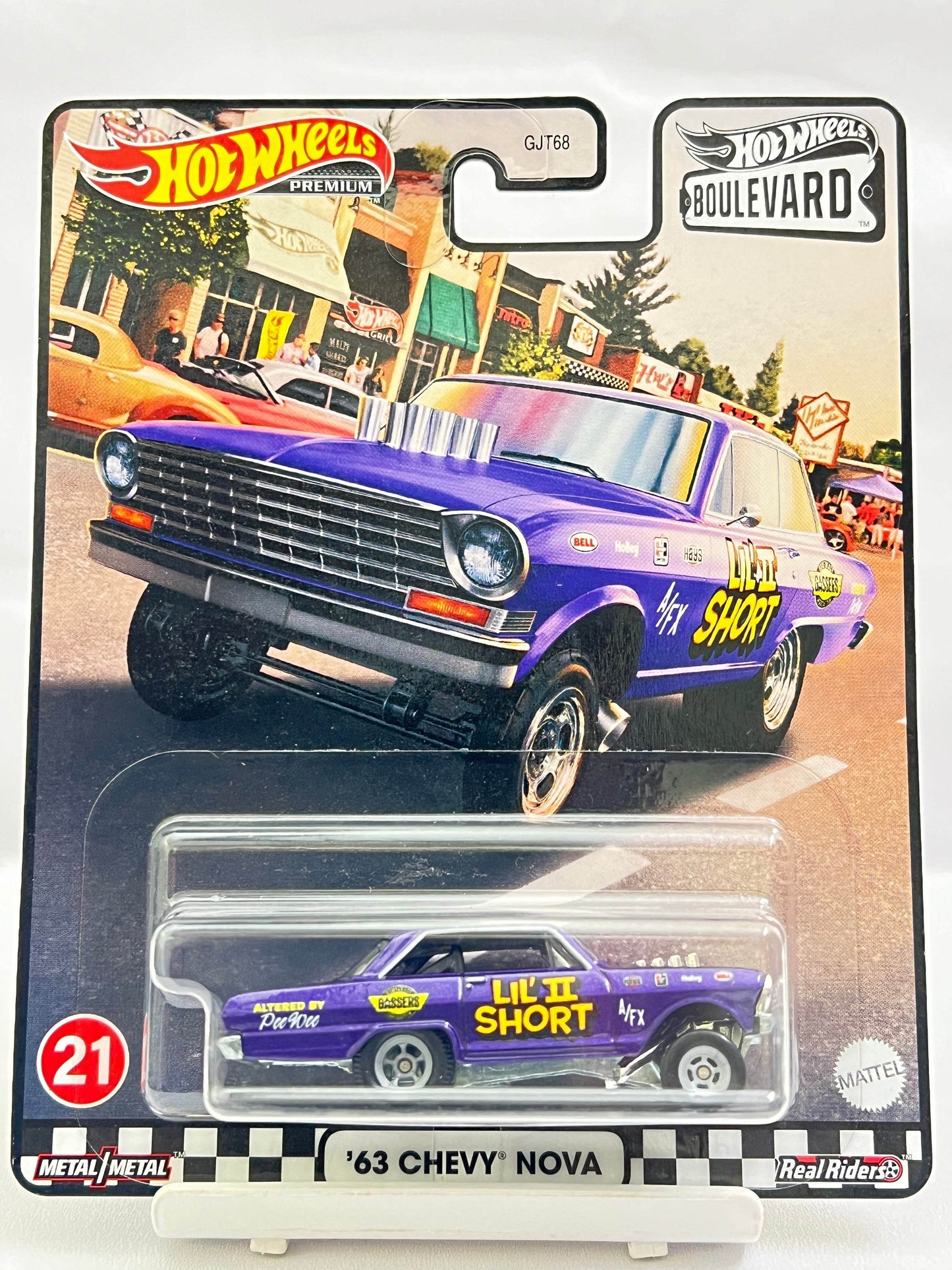 BLISTER DAMAGED - HOT WHEELS - PREMIUM - 63 CHEVY NOVA - 5A - Its Fun
