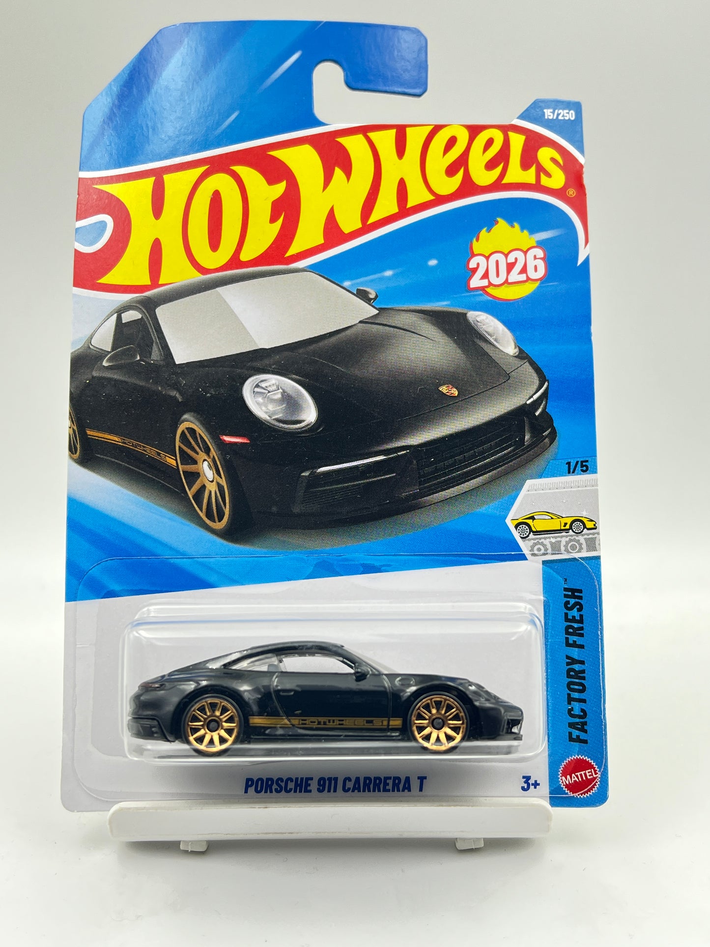 HOT WHEELS - PORSCHE 911 CARRERA T - BLACK - 6B