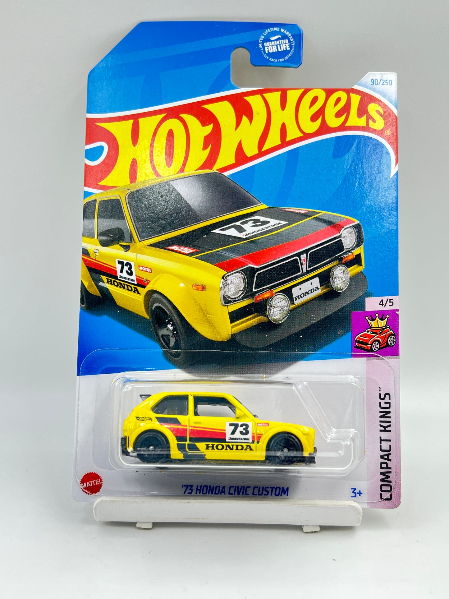 IMPORTED - HOT WHEELS - 73 HONDA CIVIC CUSTOM - YELLOW - 7A
