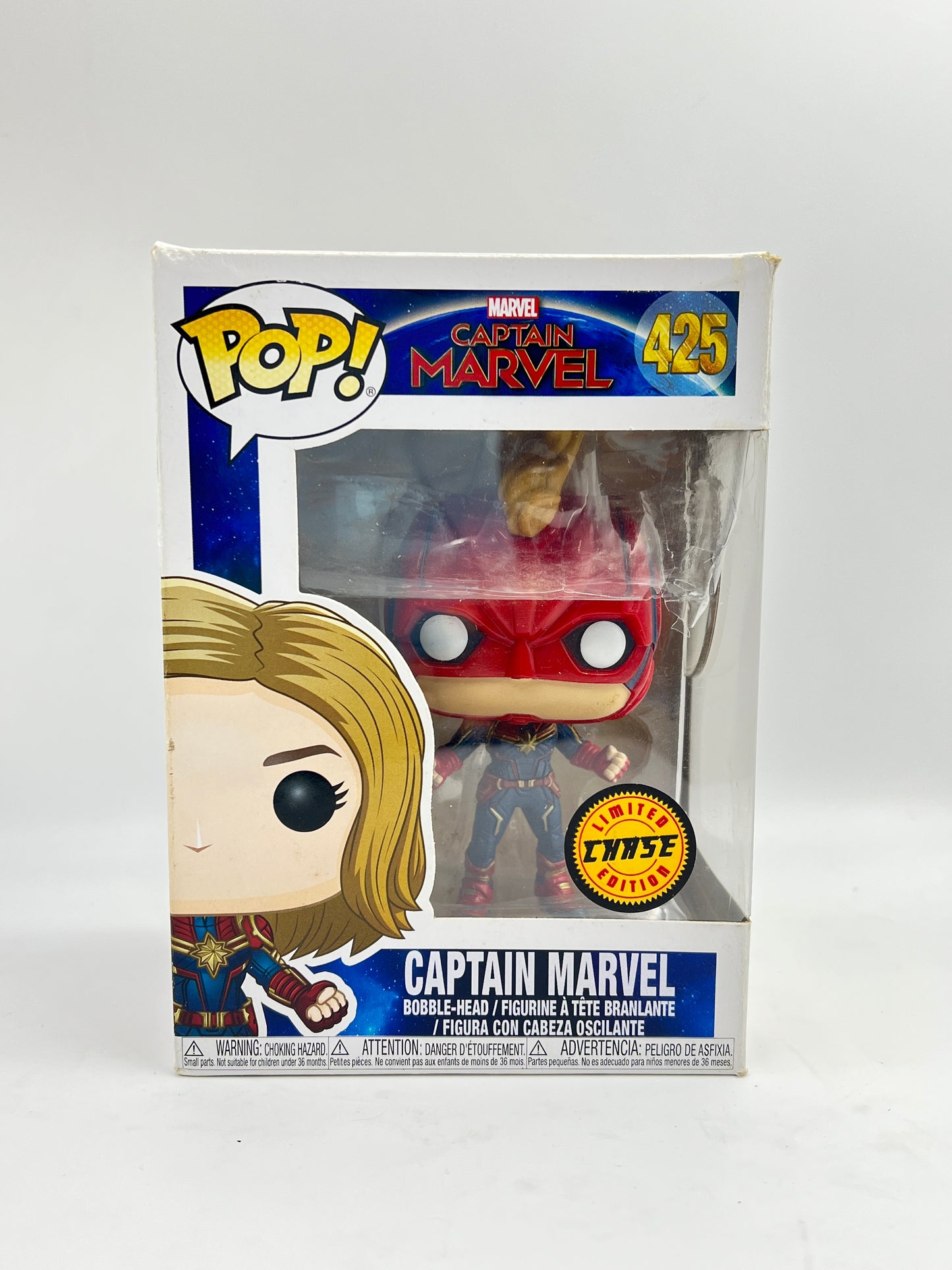 FUNKO POP - LIMITED CHASE - MILD OUTER BOX BEND - CAPTAIN MARVEL