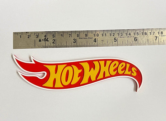 HOT WHEELS LOGO - 3D PRINTED - SMALL SIZE - Its Fun