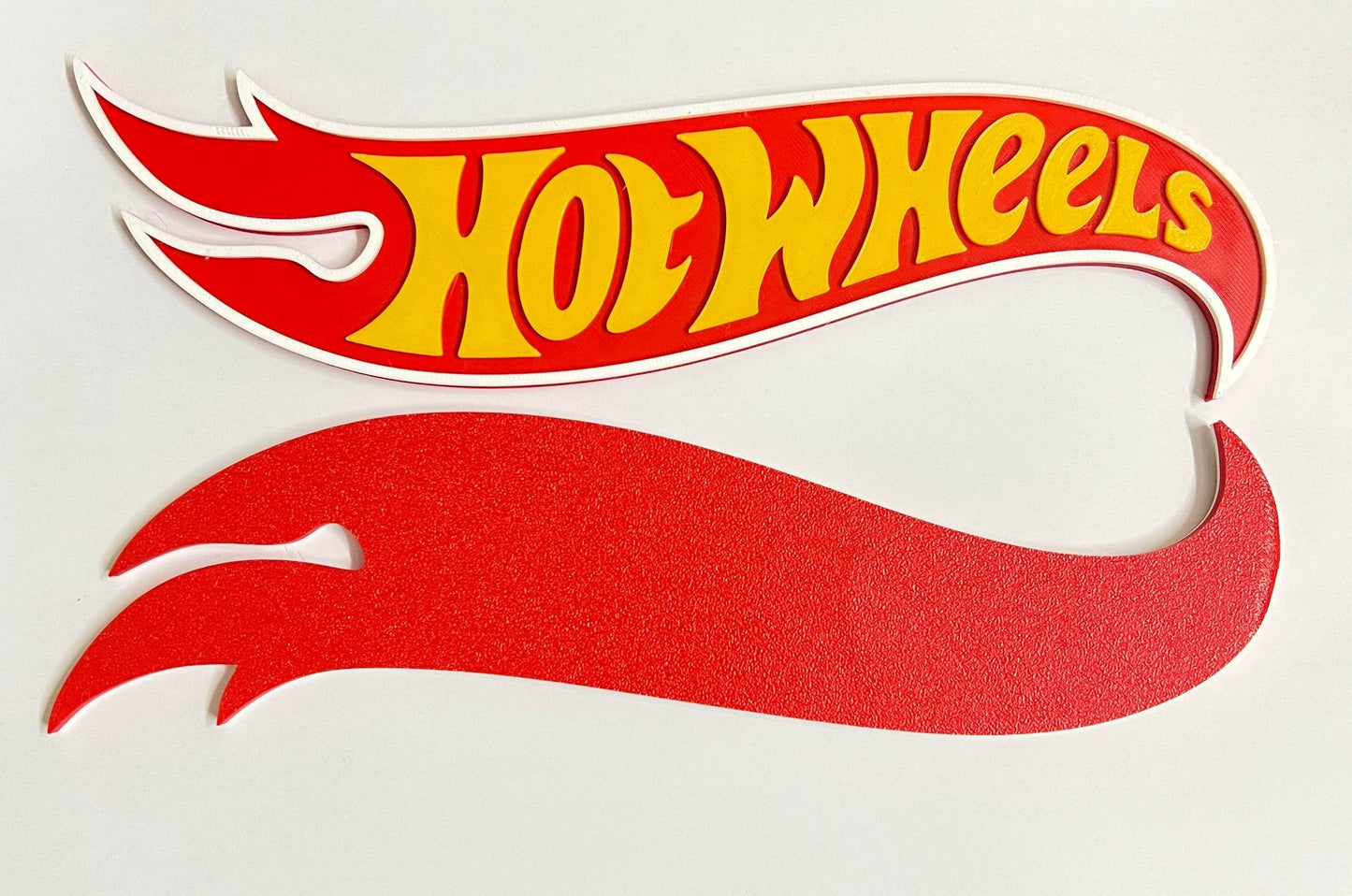 HOT WHEELS LOGO - 3D PRINTED - BIG SIZE - Its Fun