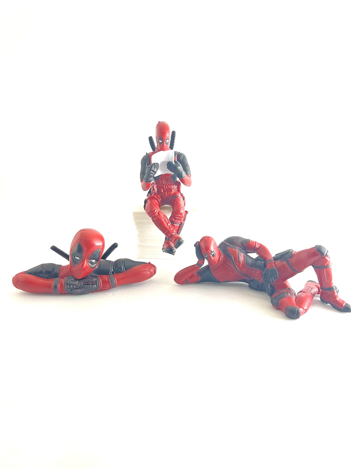 DEADPOOL SET OF 3 FIGURINES - Its Fun
