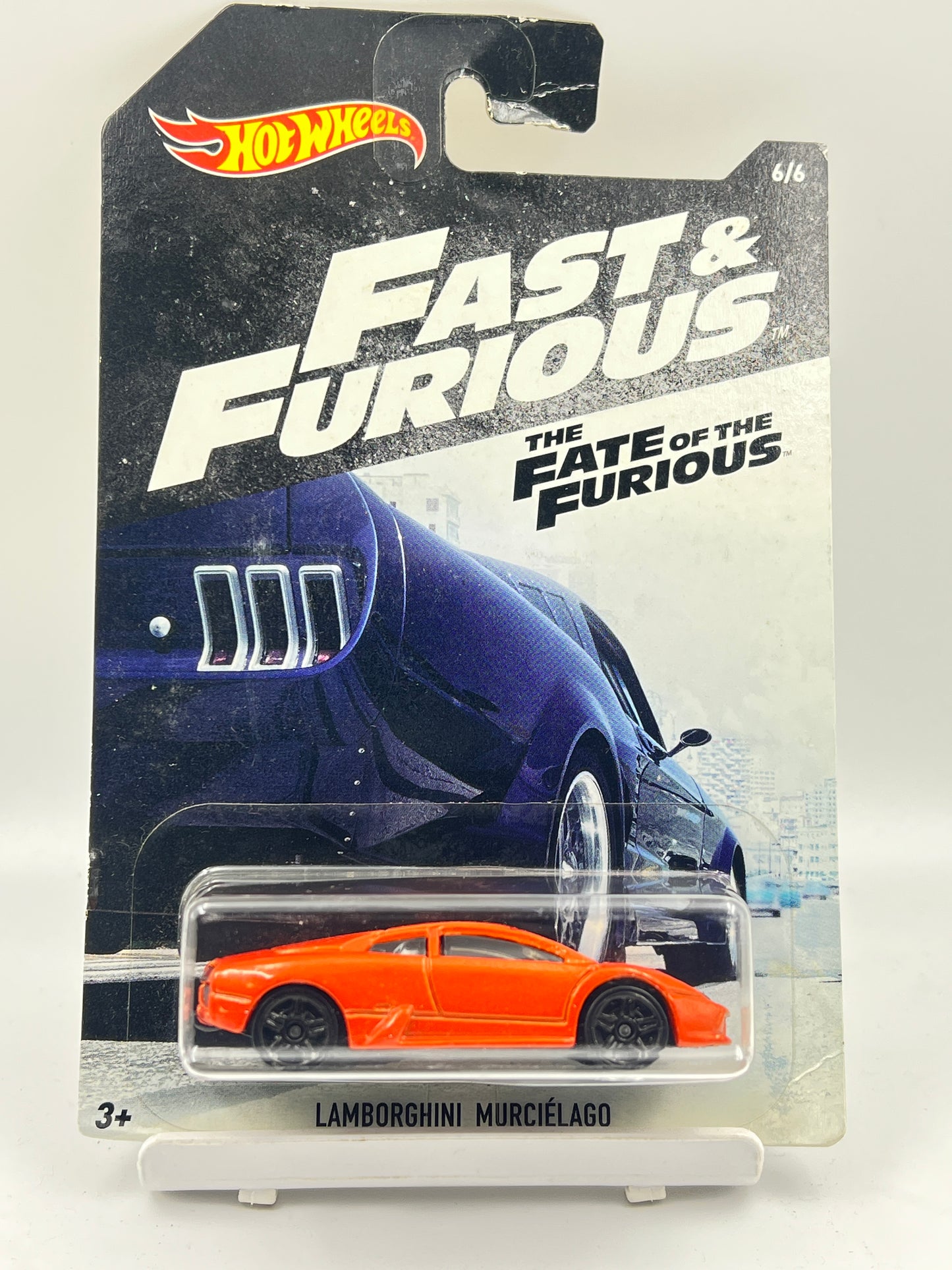 HOT WHEELS -( CARD AS IN PIC ) - LAMBORGHINI MURCIELAGO - ORANGE - 6D