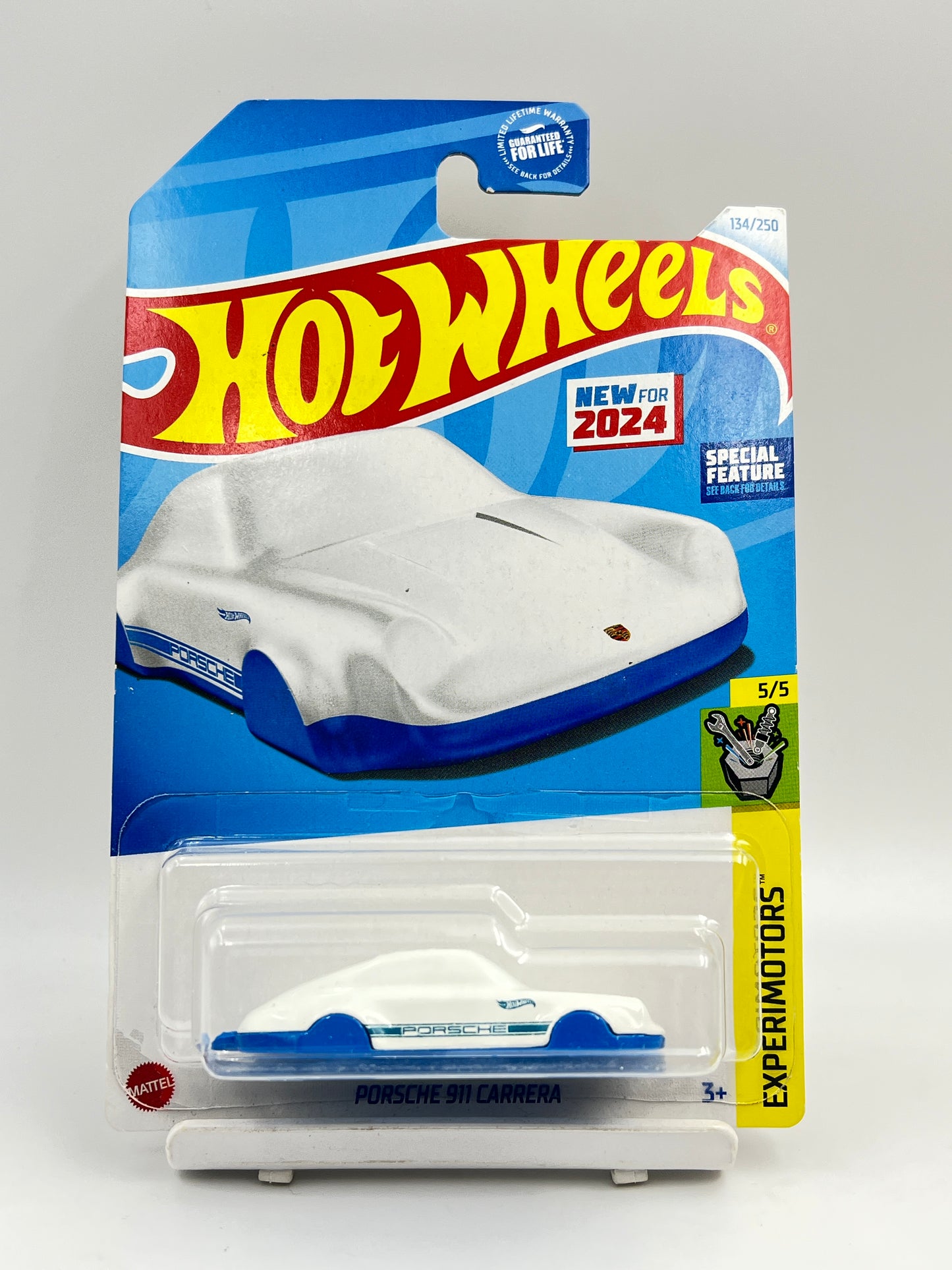 IMPORTED - HOT WHEELS - PORSCHE 911 CARRERA - WHITE - KEYCHAIN HOLDER - 3B
