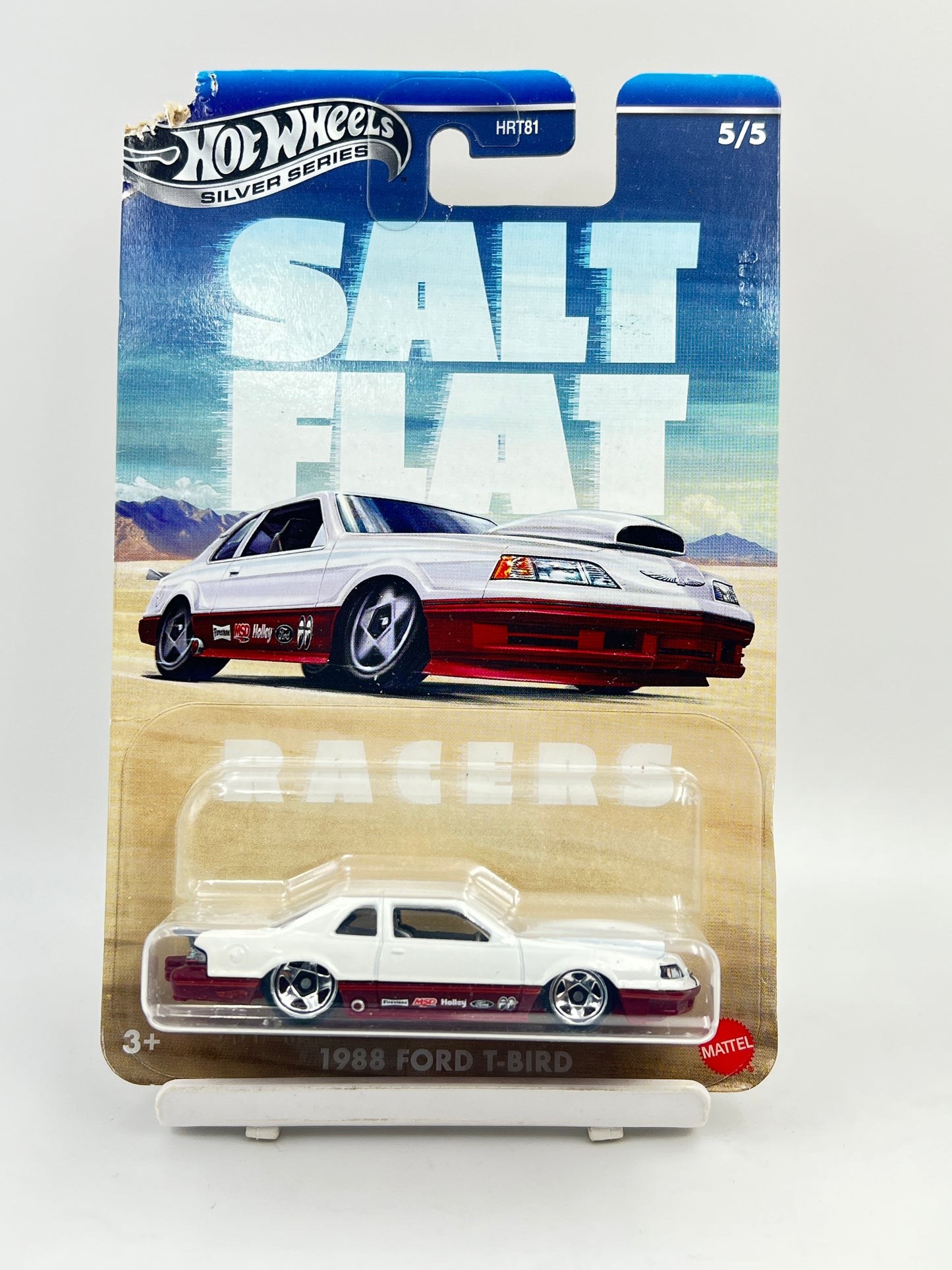 DAMAGED CARD - ( CARD AS IN PIC ) - IMPORTED - HOT WHEELS - 1988 FORD T-BIRD - 3A