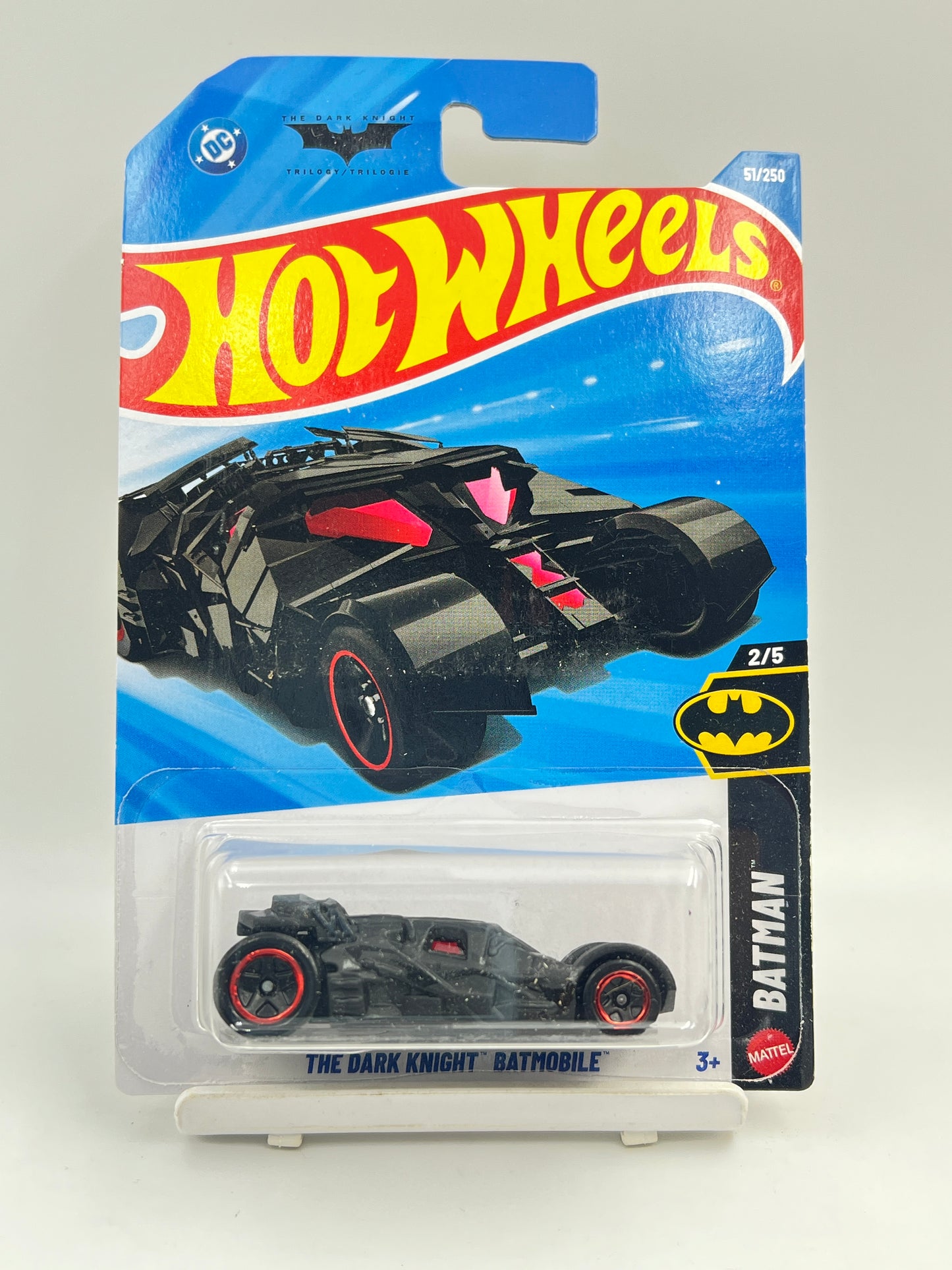 MILD CREASE - HOT WHEELS - THE DARK KNIGHT BATMOBILE - 3E