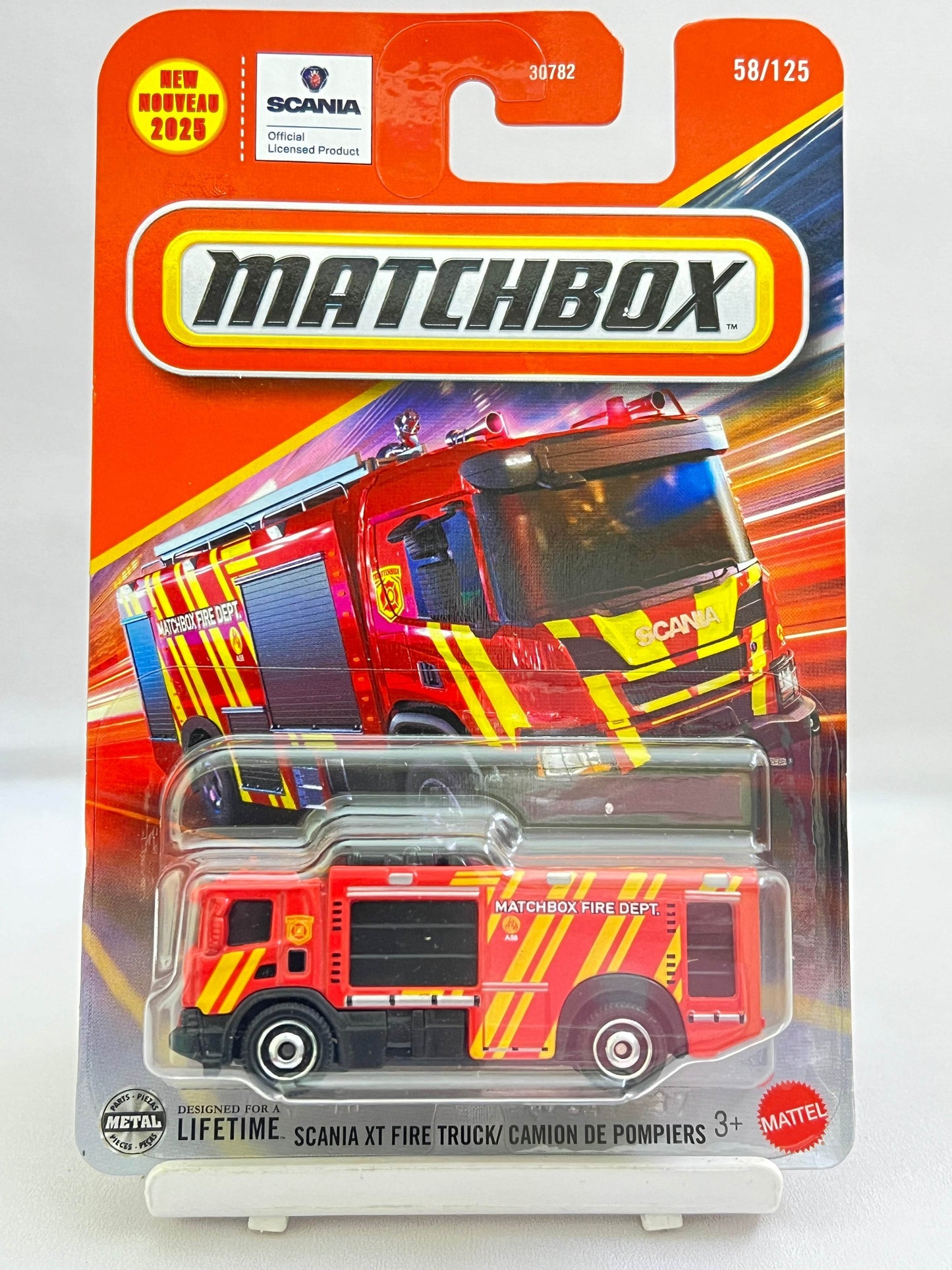 MATCHBOX - SCANIA XT FIRE TRUCK - ZX1 - Its Fun