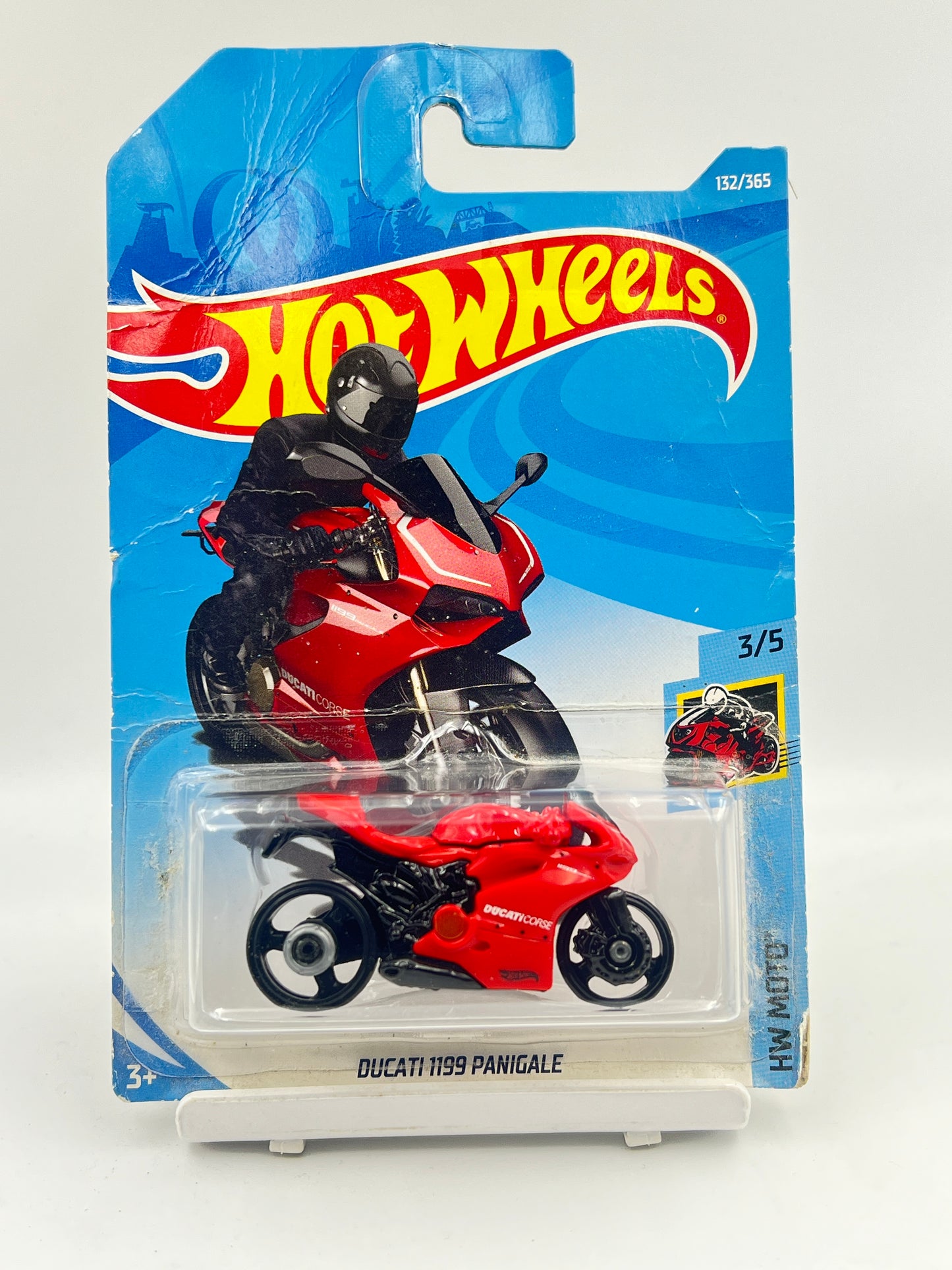 HOT WHEELS - ( CARD AS IN PIC ) - DUCATI 1199 PANIGALE - RED - 1B