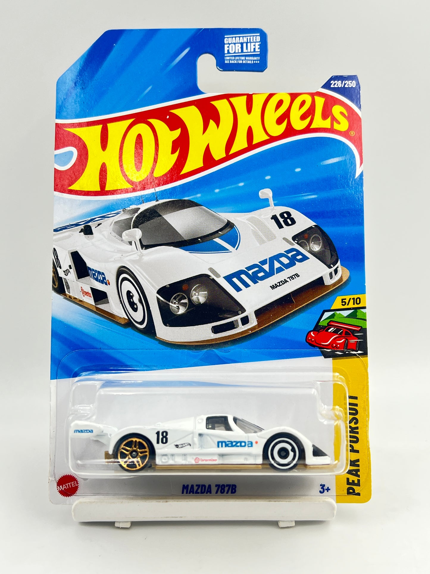 MILD BLISTER CRACK - HOT WHEELS - MAZDA 787B - WHITE - 3C