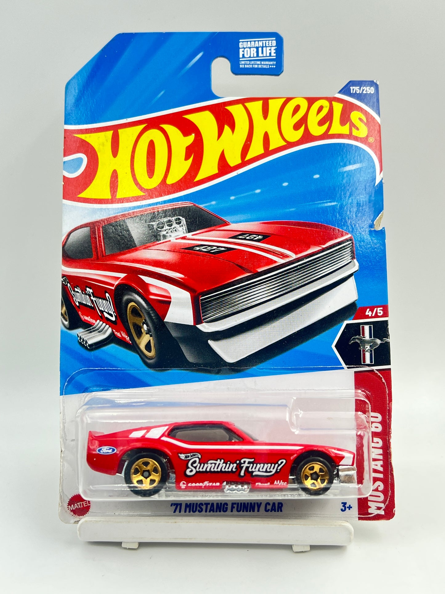 MILD CARD DAMAGE - HOT WHEELS - IMPORTED - 71 MUSTANG FUNNY CAR - 3C