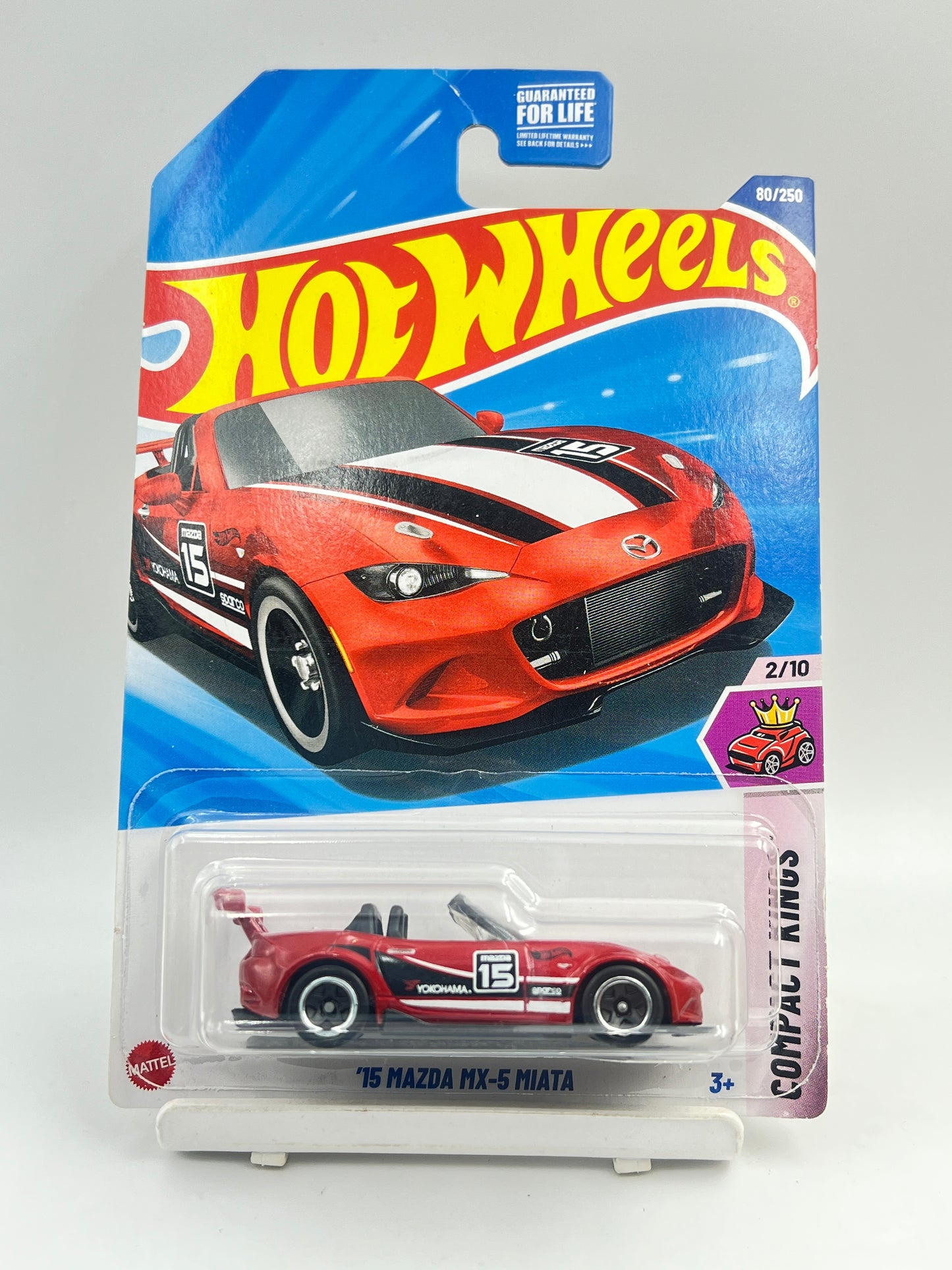 HOOK CREASE - IMPORTED - HOT WHEELS - 15 MAZDA MX-5 MIATA - RED - 3B