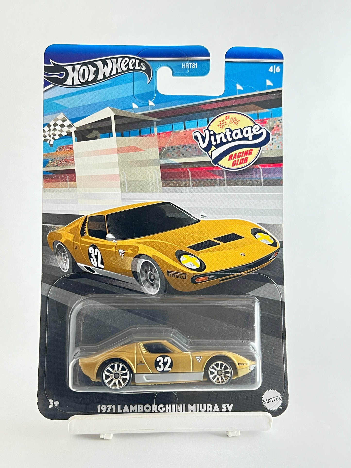 CREASED CARD - VINTAGE RACING CLUB - 1971 LAMBORGHINI MIURA SV -1B - Its Fun