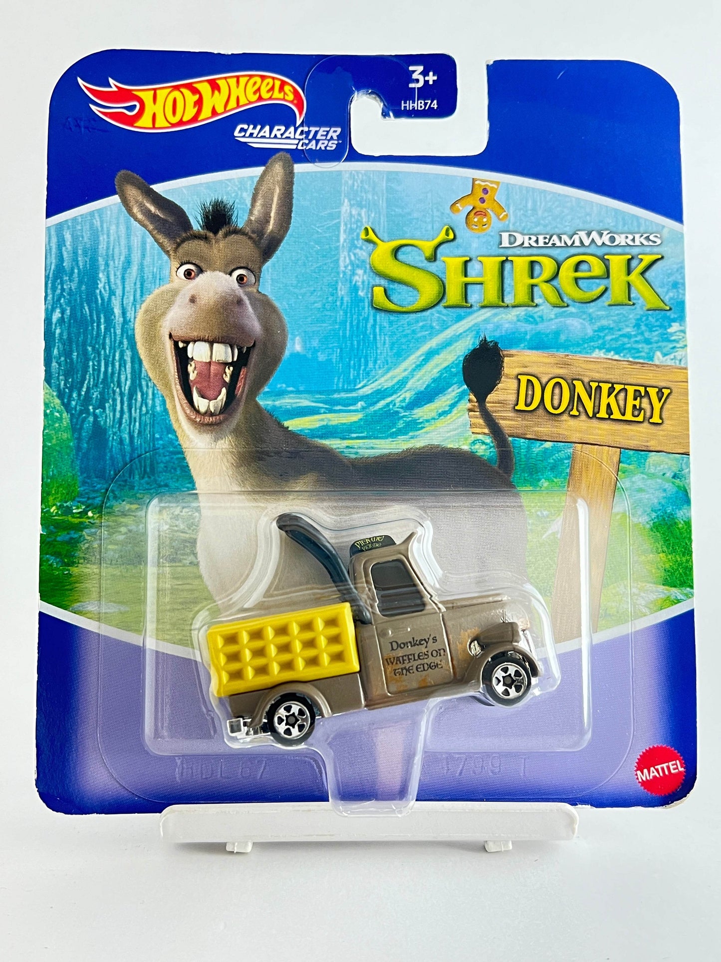 BLISTER DAMAGED - CHARACTER CARS - SHREK DONKEY - 1A - Its Fun