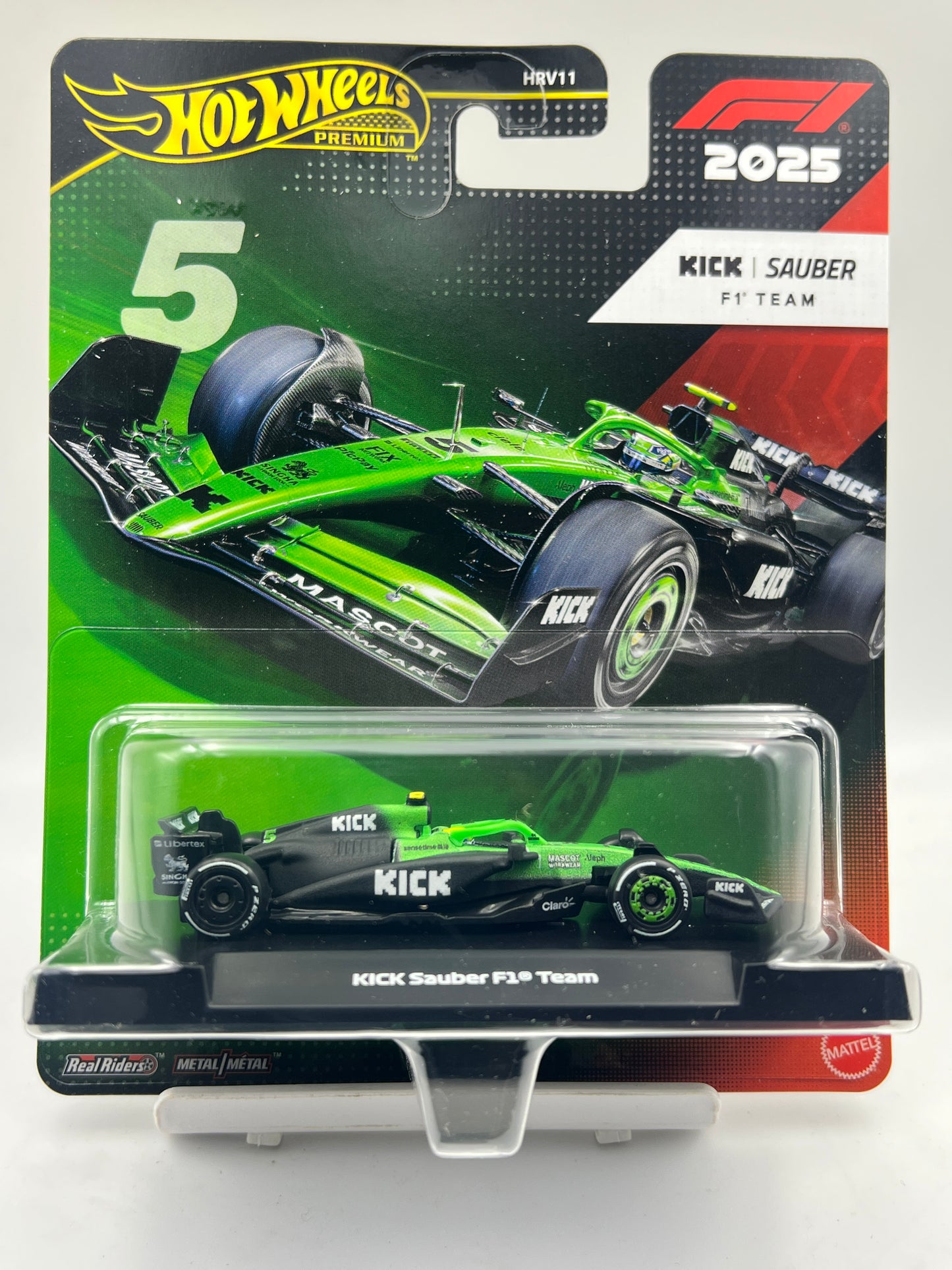 IMPORTED - HOT WHEELS - PREMIUM -FORMULA 1 (F1) - KICK SAUBER F1 TEAM - (#5)