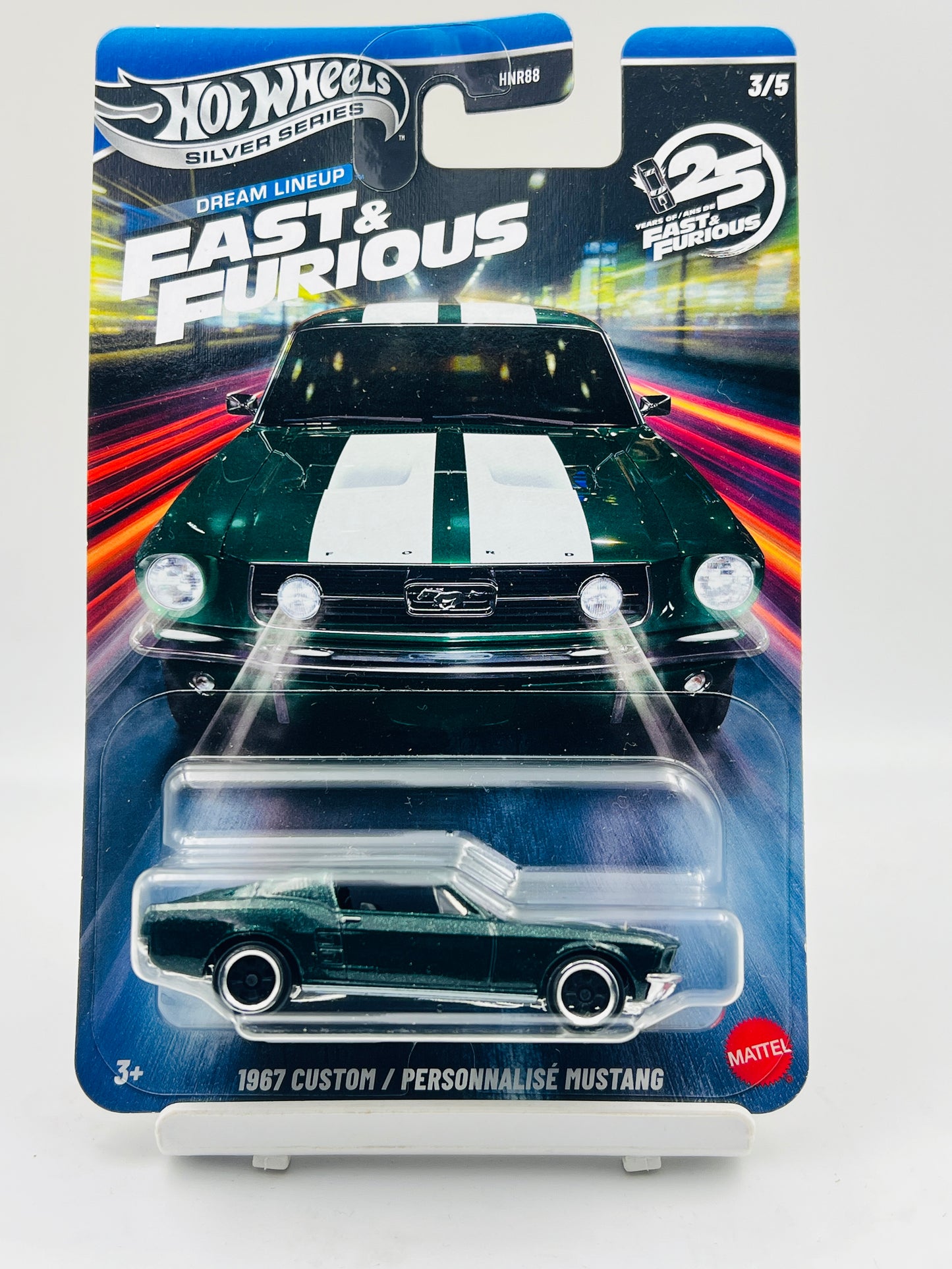 IMPORTED - HOT WHEELS - FAST AND FURIOUS - DREAM LINEUP - 1967 CUSTOM MUSTANG - 4B